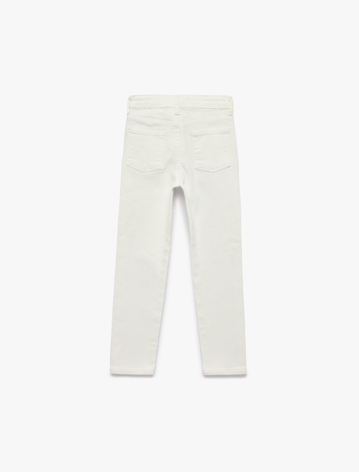 Erkek Çocuk Normal Bel Pamuklu Straight Jean Pantolon