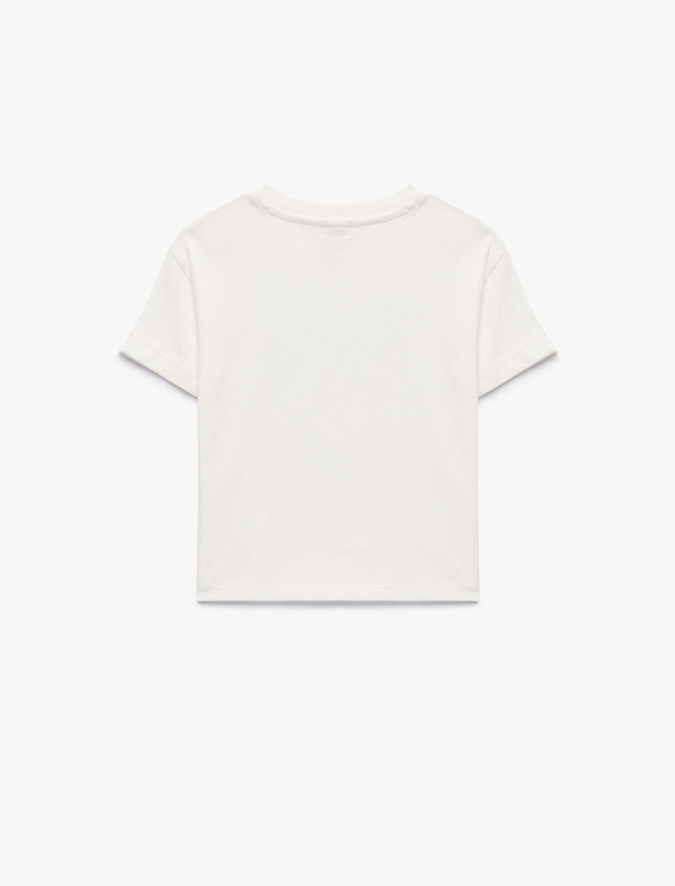  Erkek Bebek Köpek Baskılı Kısa Kollu Bisiklet Yaka Pamuklu Tişört