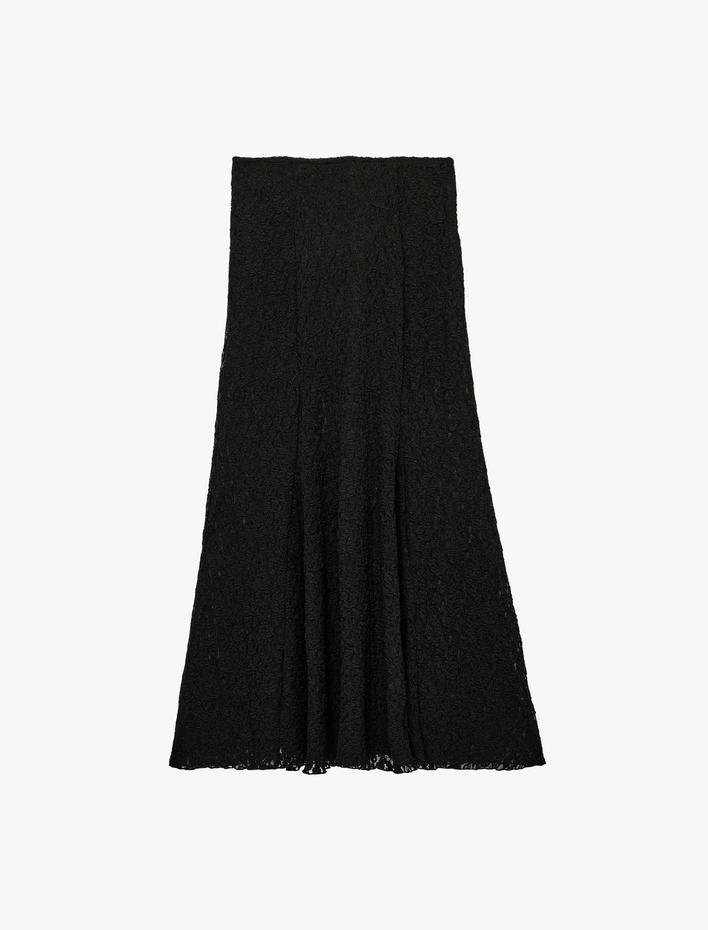  Slim Fit Midi Dantel Etek