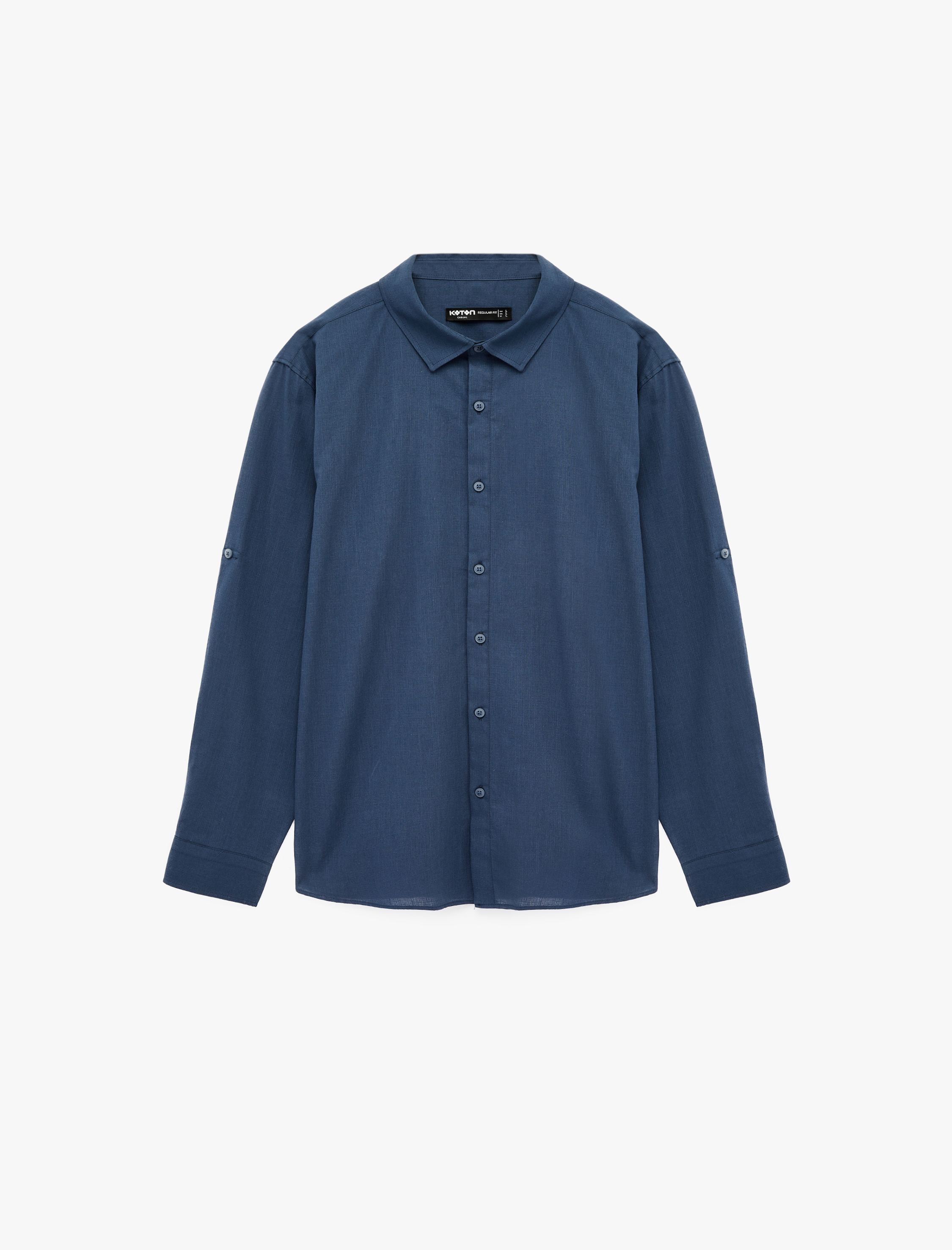   Regular Fit Klasik Yaka Pamuklu Uzun Kollu Gömlek