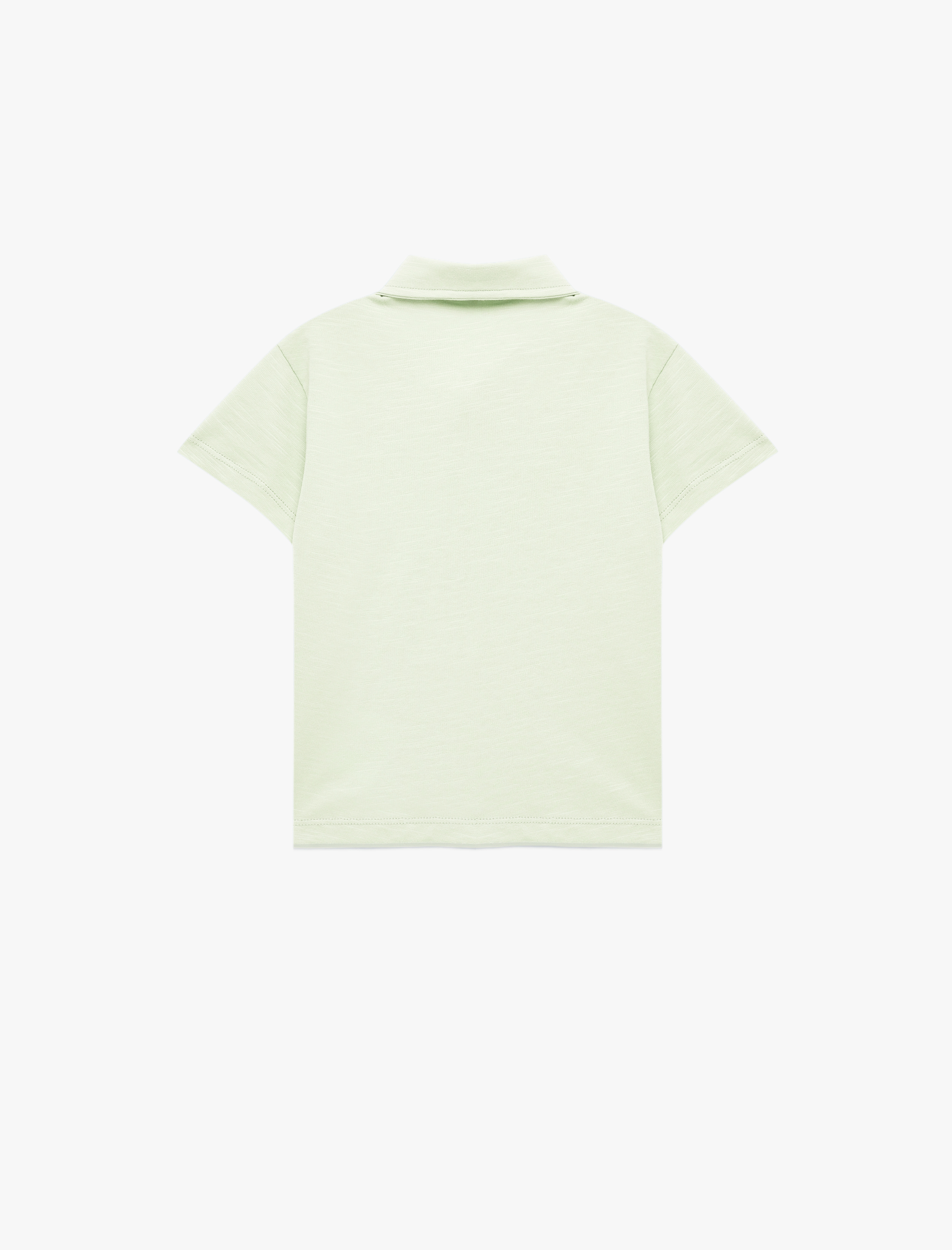  Erkek Bebek Pamuklu Düğmeli Kısa Kollu Polo Yaka Tişört