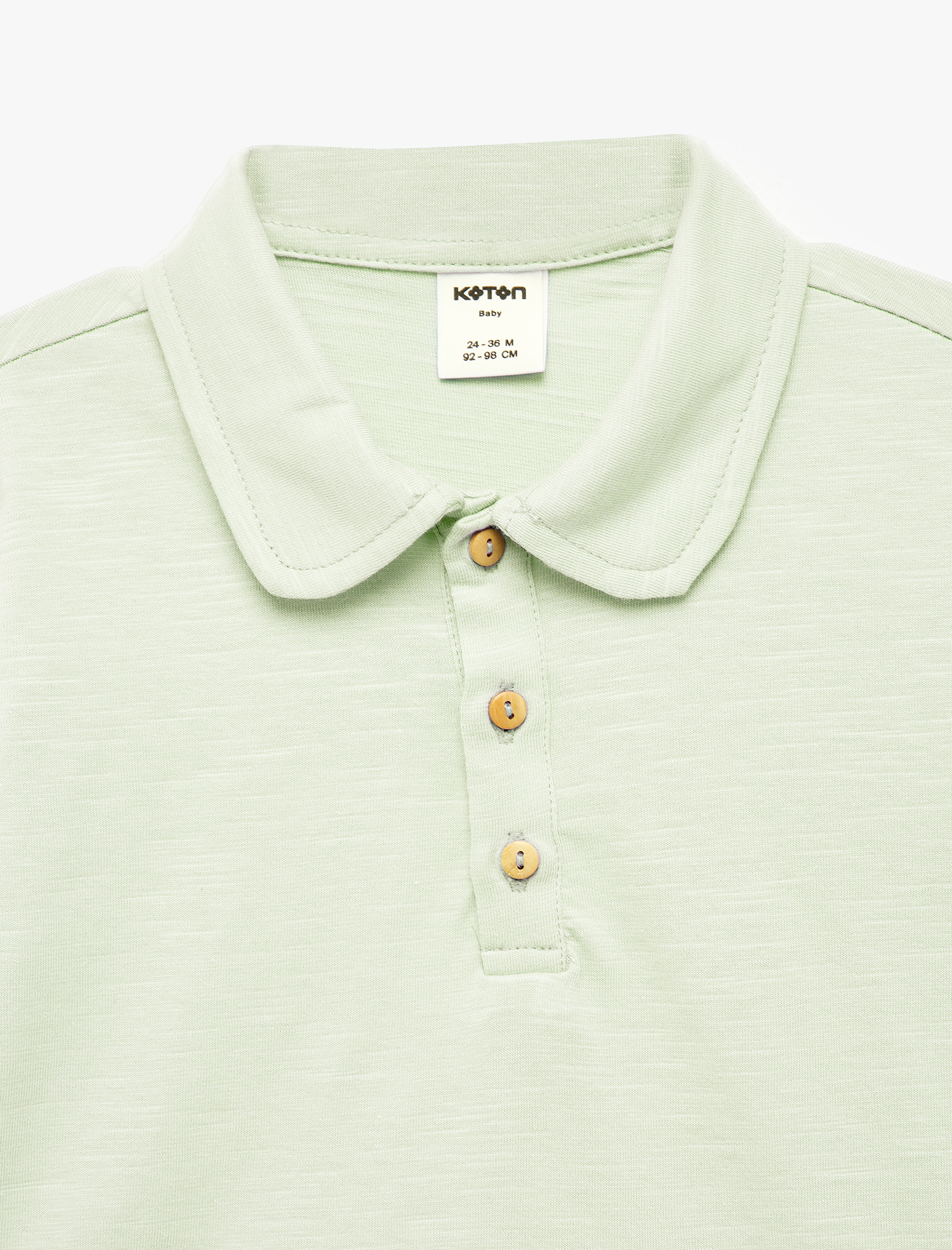  Erkek Bebek Pamuklu Düğmeli Kısa Kollu Polo Yaka Tişört