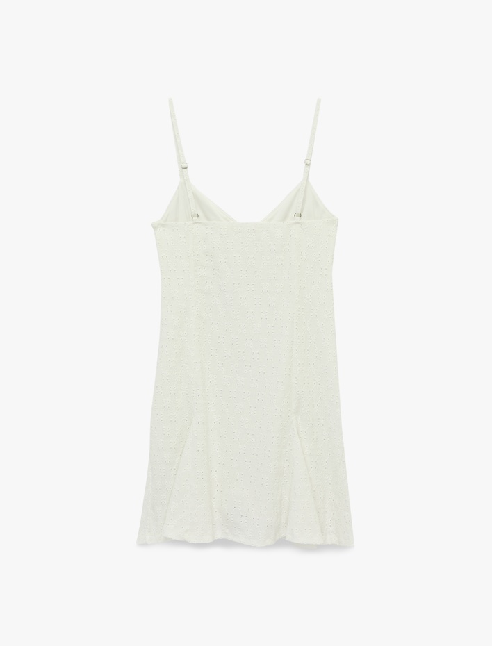  İp Askılı Kolsuz Mini Fisto Elbise