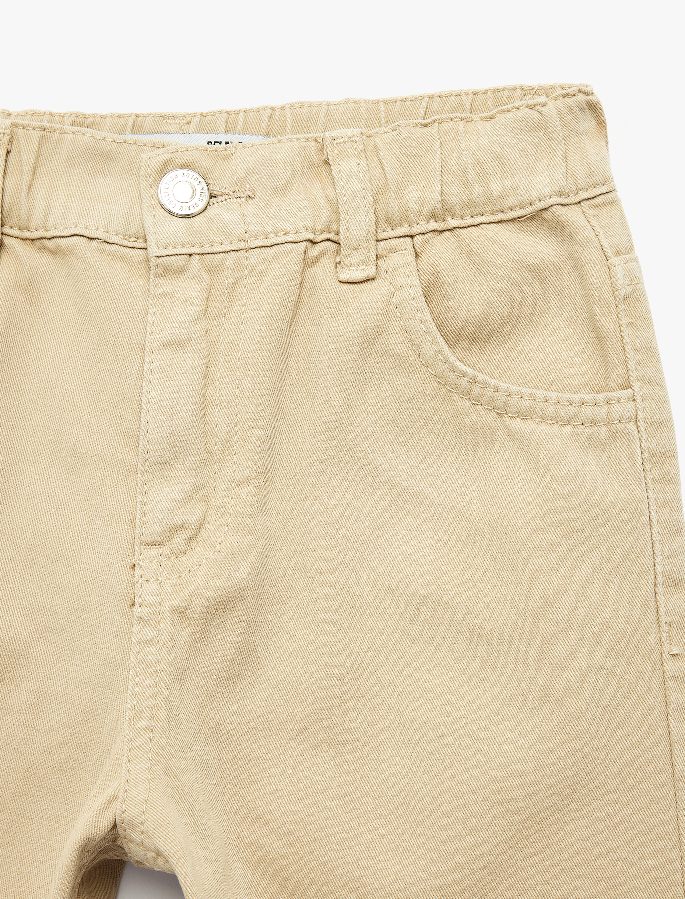  Erkek Çocuk Rahat Kalıp Beli Lastikli Pamuklu Rahat Kesim Basic Pantolon