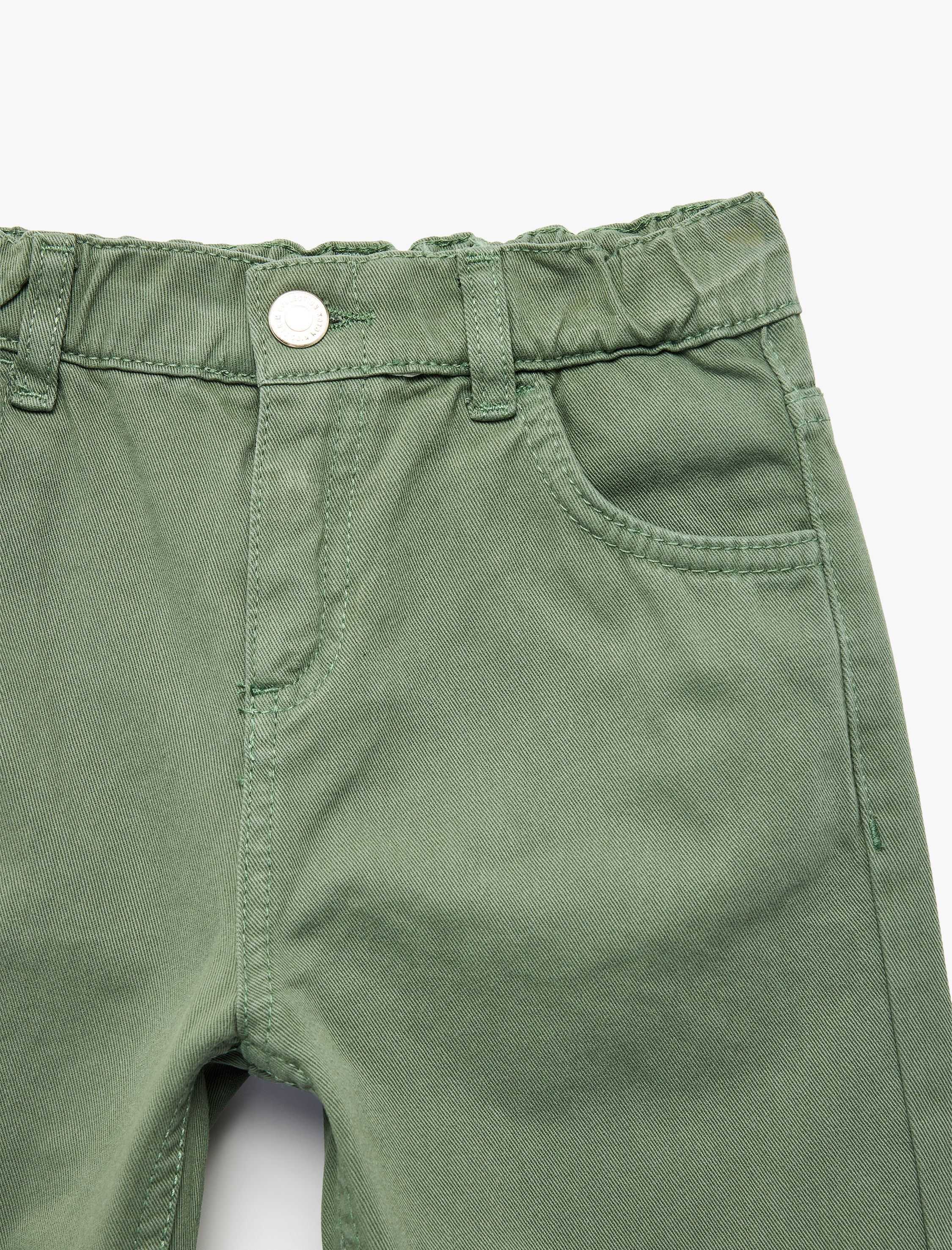  Erkek Çocuk Rahat Kalıp Beli Lastikli Pamuklu Rahat Kesim Basic Pantolon