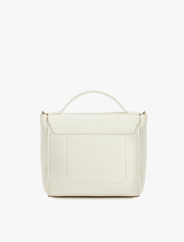 Kadın Metal Aksesuarlı Saplı Askılı Suni Deri Çapraz Çanta