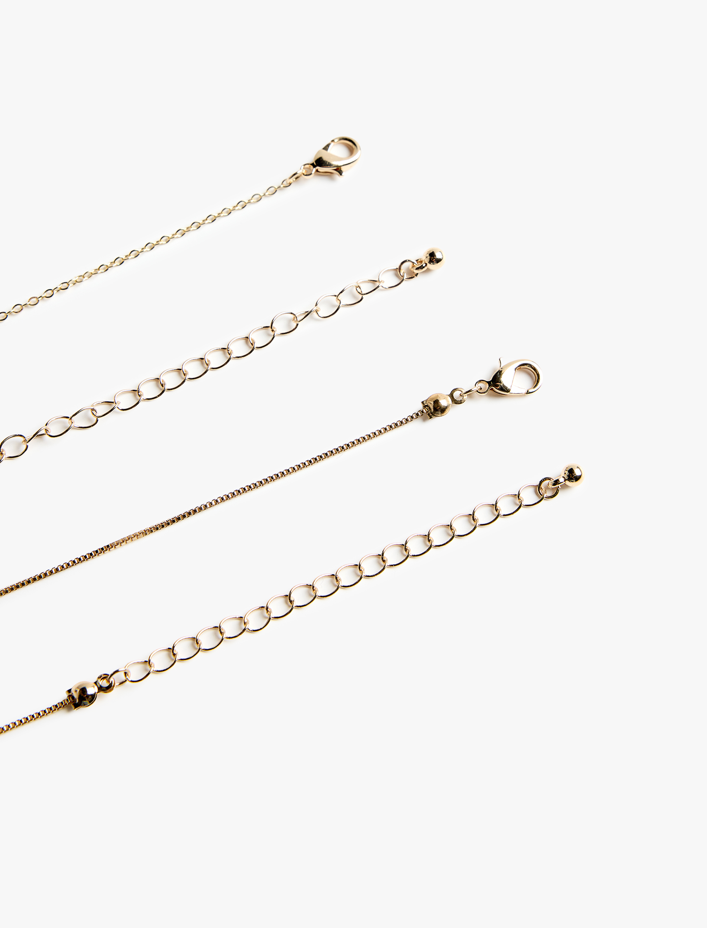  Kadın Damla Uçlu 2'li Kolye Seti