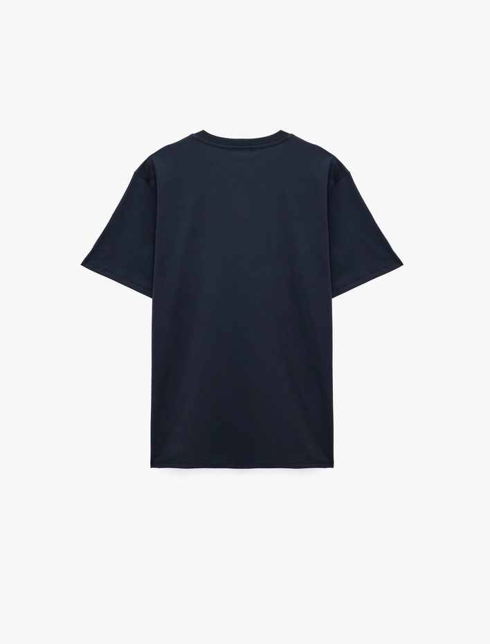  Regular Fit Kısa Kollu Bisiklet Yaka Basic Pamuklu Tişört