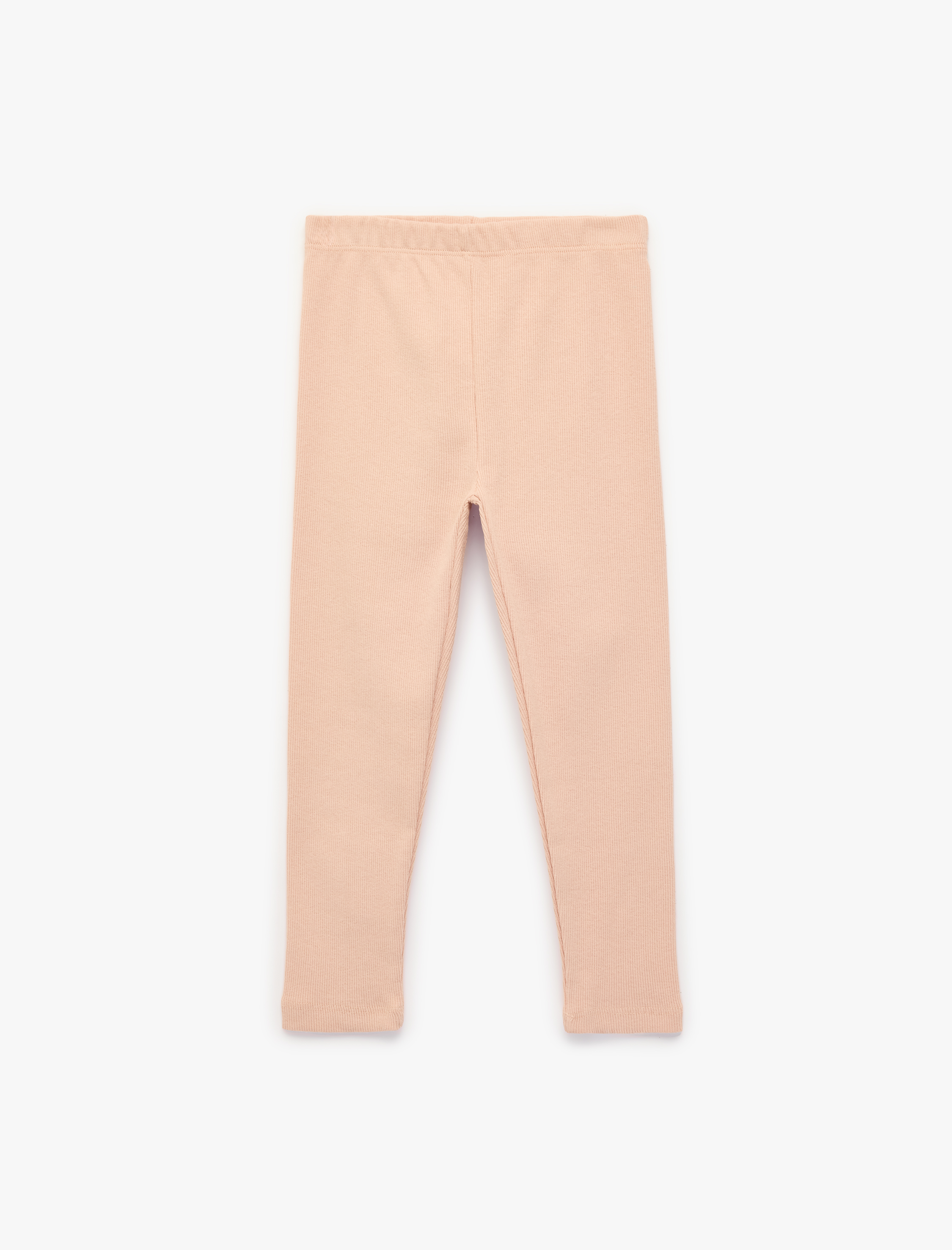  Kız Bebek Pamuklu Beli Lastikli Kaşkorse Basic İspanyol Paça Tayt