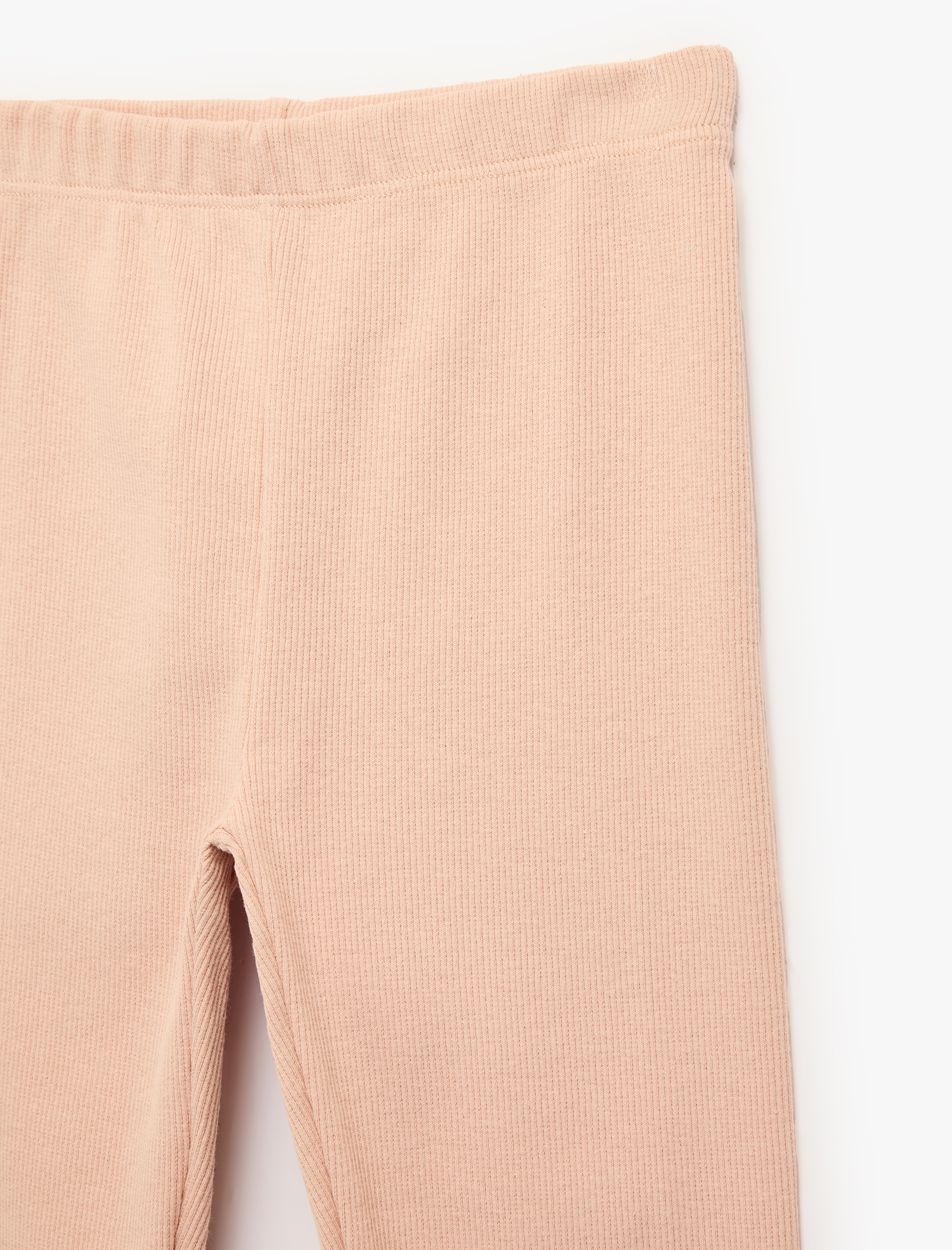  Kız Bebek Pamuklu Beli Lastikli Kaşkorse Basic İspanyol Paça Tayt