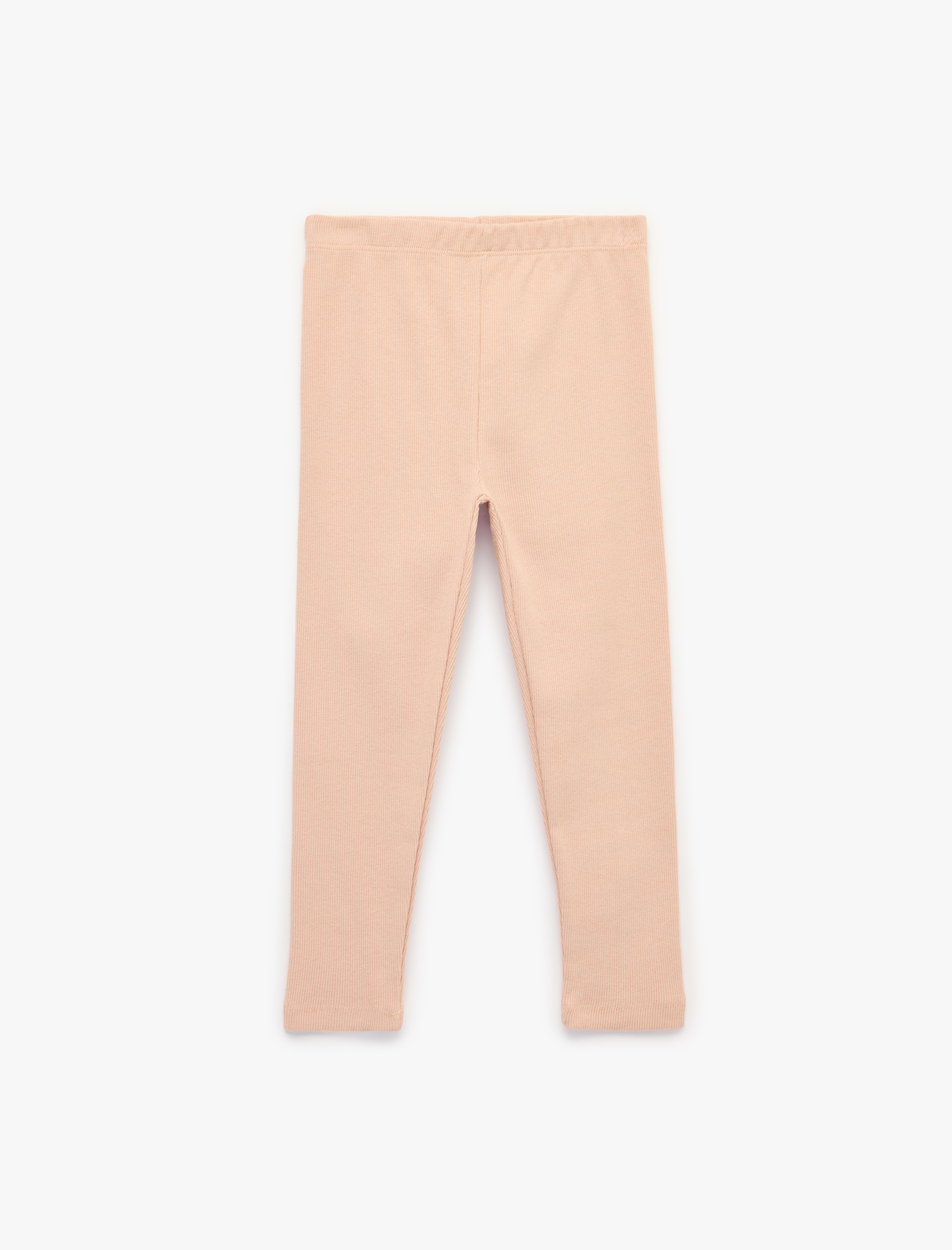  Kız Bebek Pamuklu Beli Lastikli Kaşkorse Basic İspanyol Paça Tayt