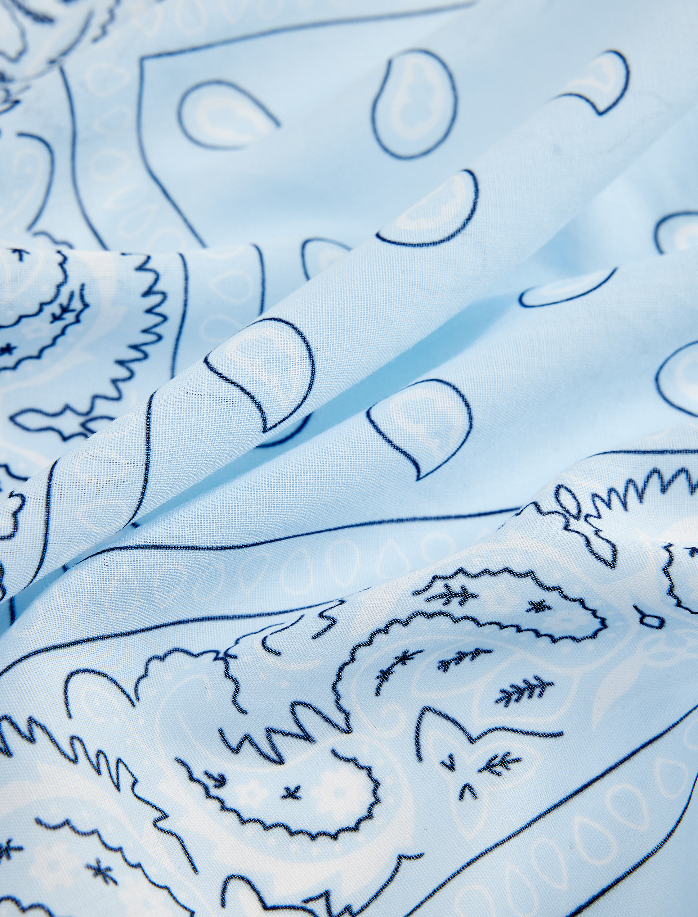  Kadın Pamuklu Etnik Desenli Kare Şal