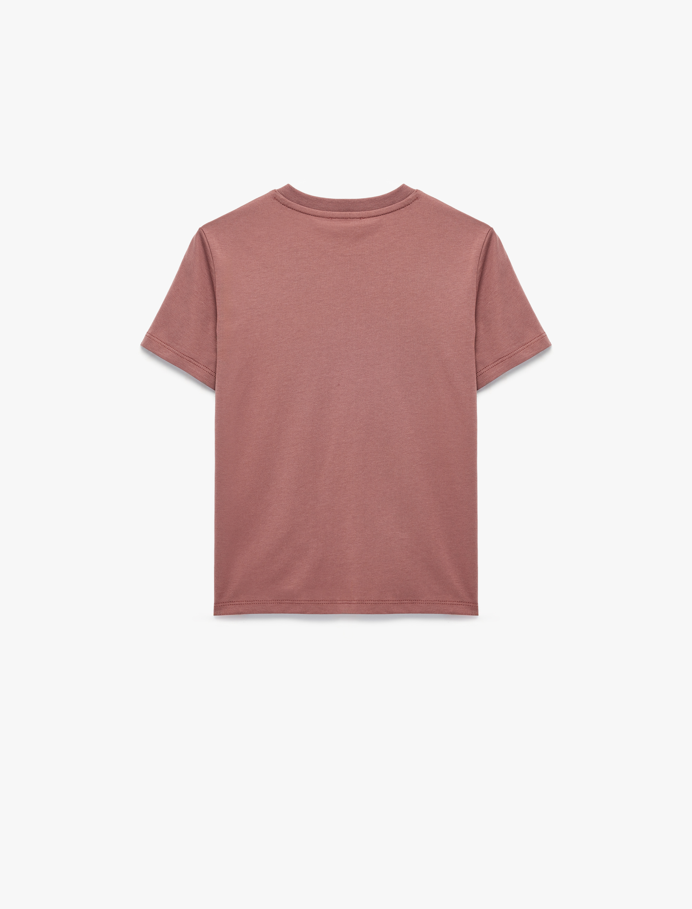  Erkek Çocuk Pamuklu Bisiklet Yaka Kısa Kollu Baskılı Tişört