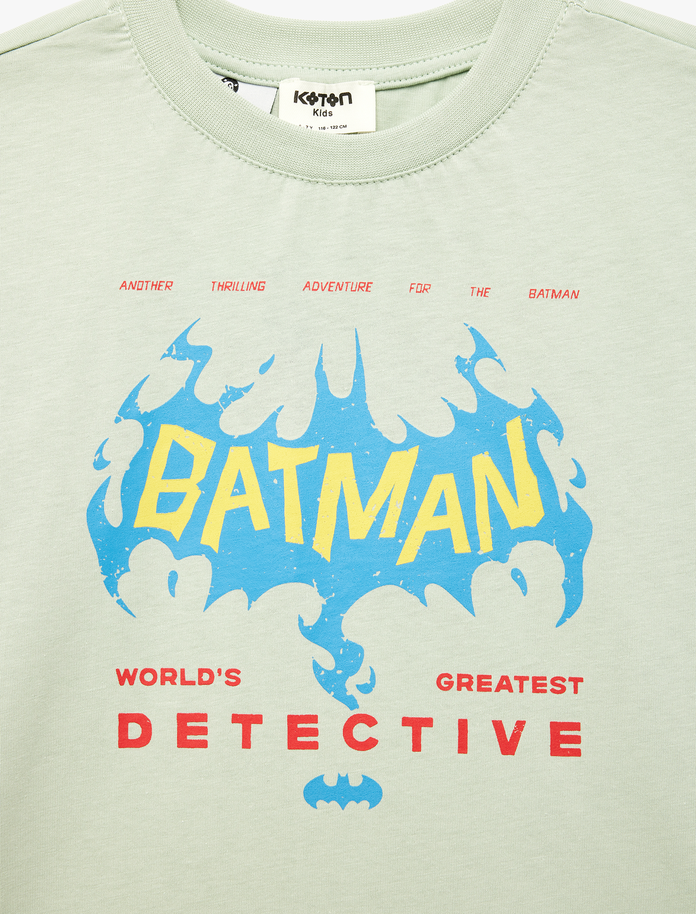  Erkek Çocuk Pamuklu Batman Baskılı Kısa Kollu Lisanslı Oversize Tişört