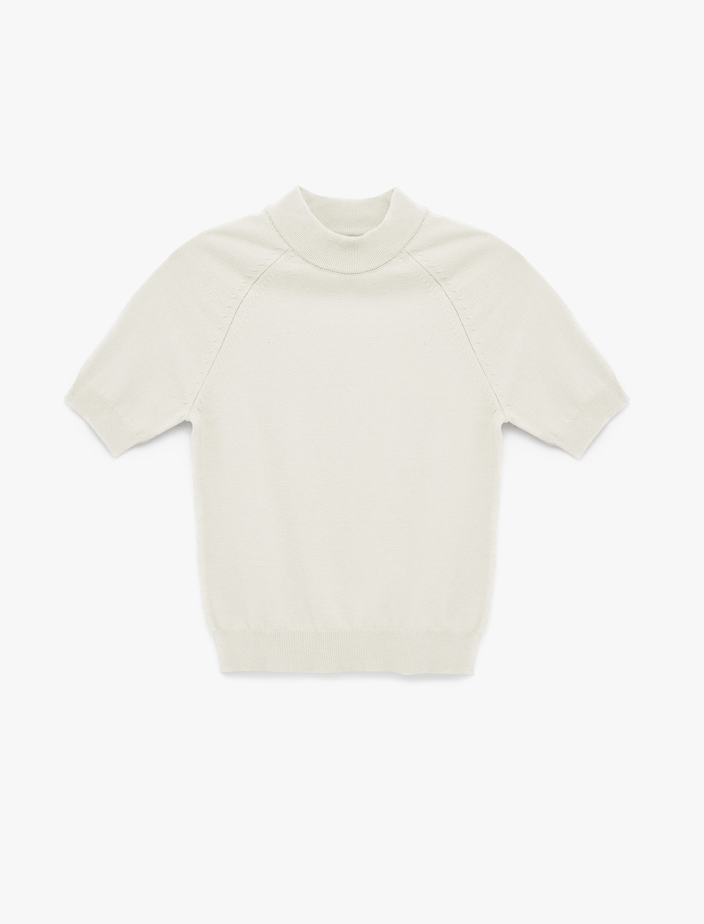   Balıkçı Yaka Kısa Kollu Triko Kazak