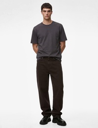 Regular Fit Kısa Kollu Bisiklet Yaka Basic Pamuklu Tişört