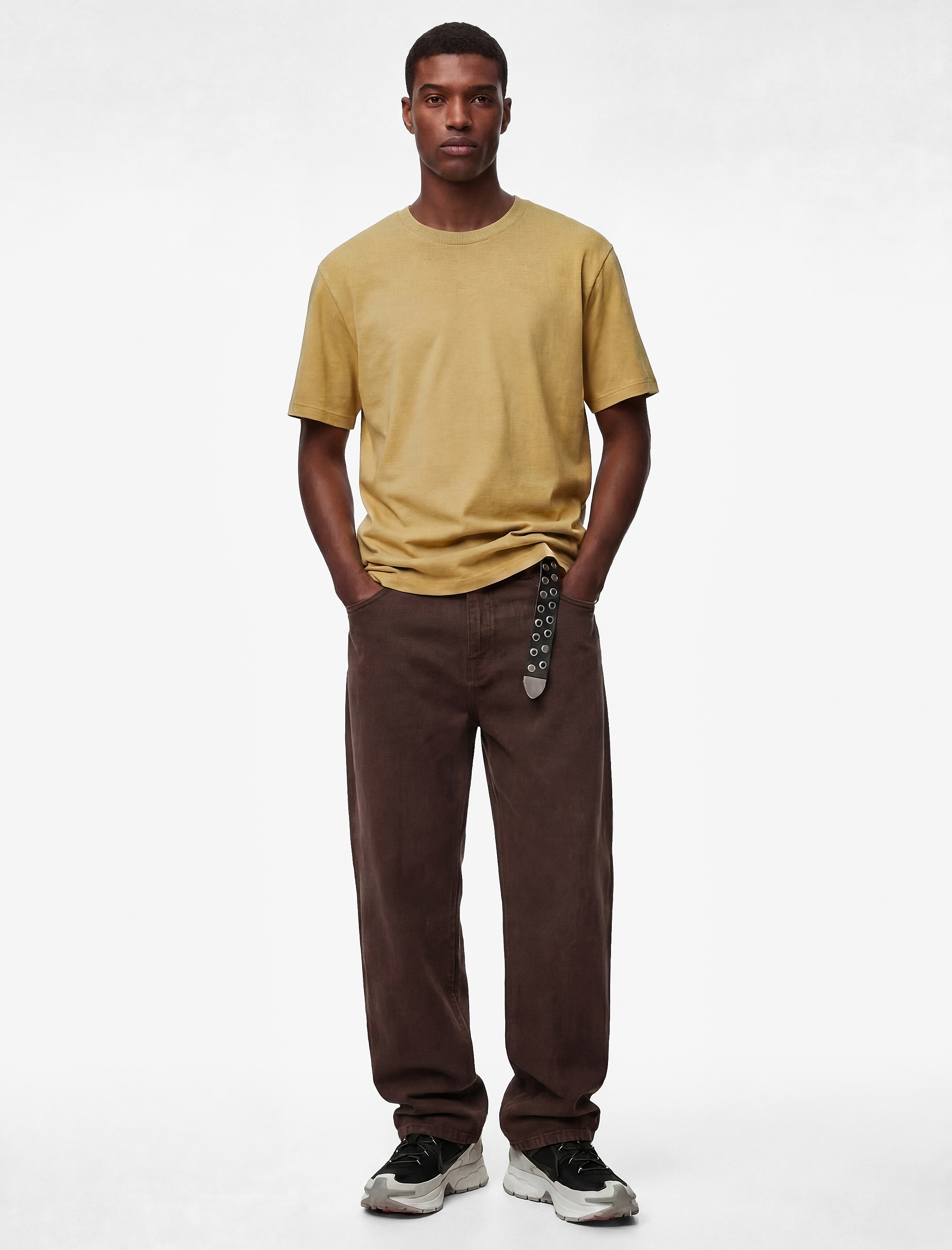   Regular Fit Kısa Kollu Bisiklet Yaka Pamuklu Basic Tişört