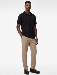 Pamuklu Kısa Kollu Pike Kumaş Düğmeli Polo Yaka Slim Fit Tişört