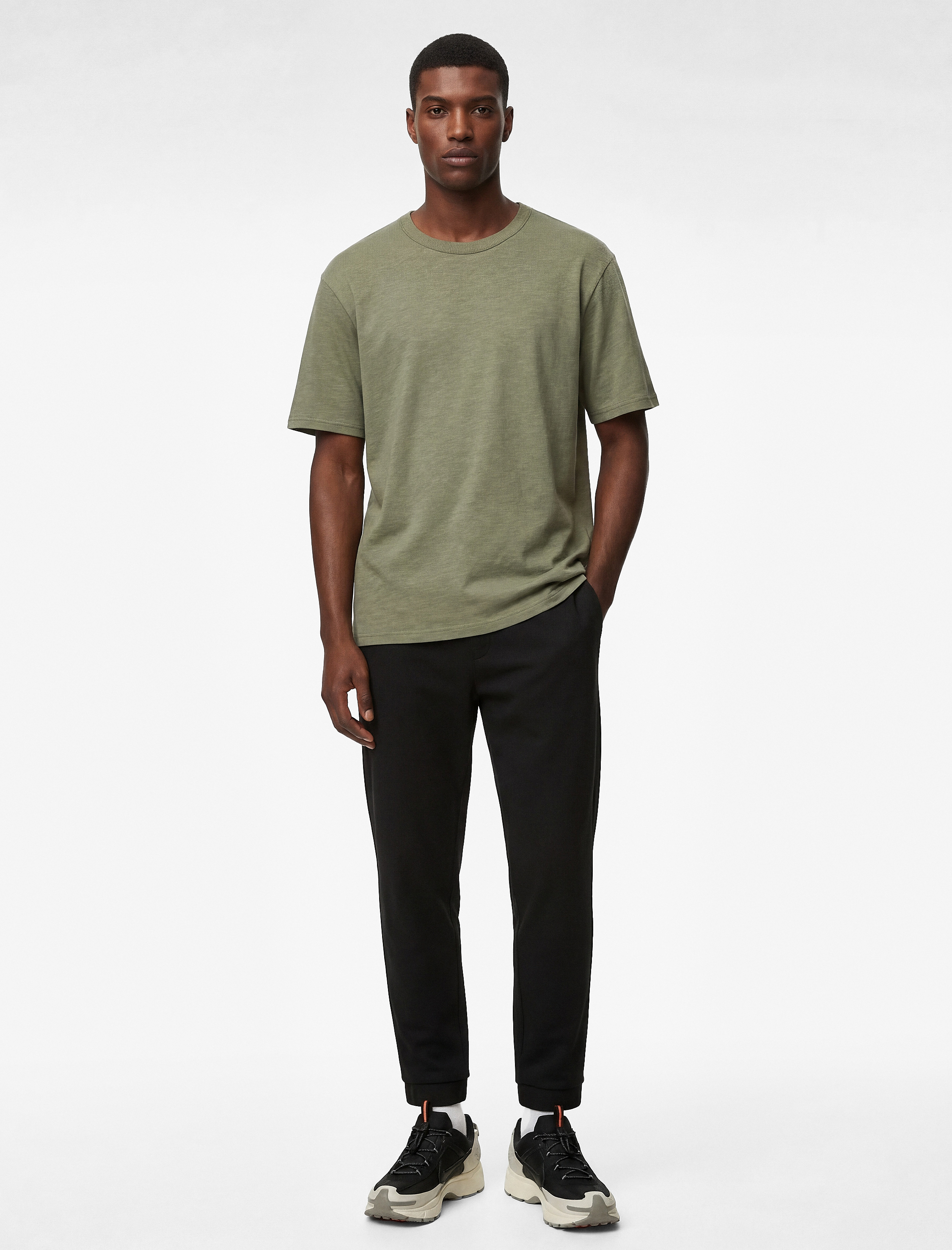   Regular Fit Kısa Kollu Pamuklu Basic Bisiklet Yaka Tişört