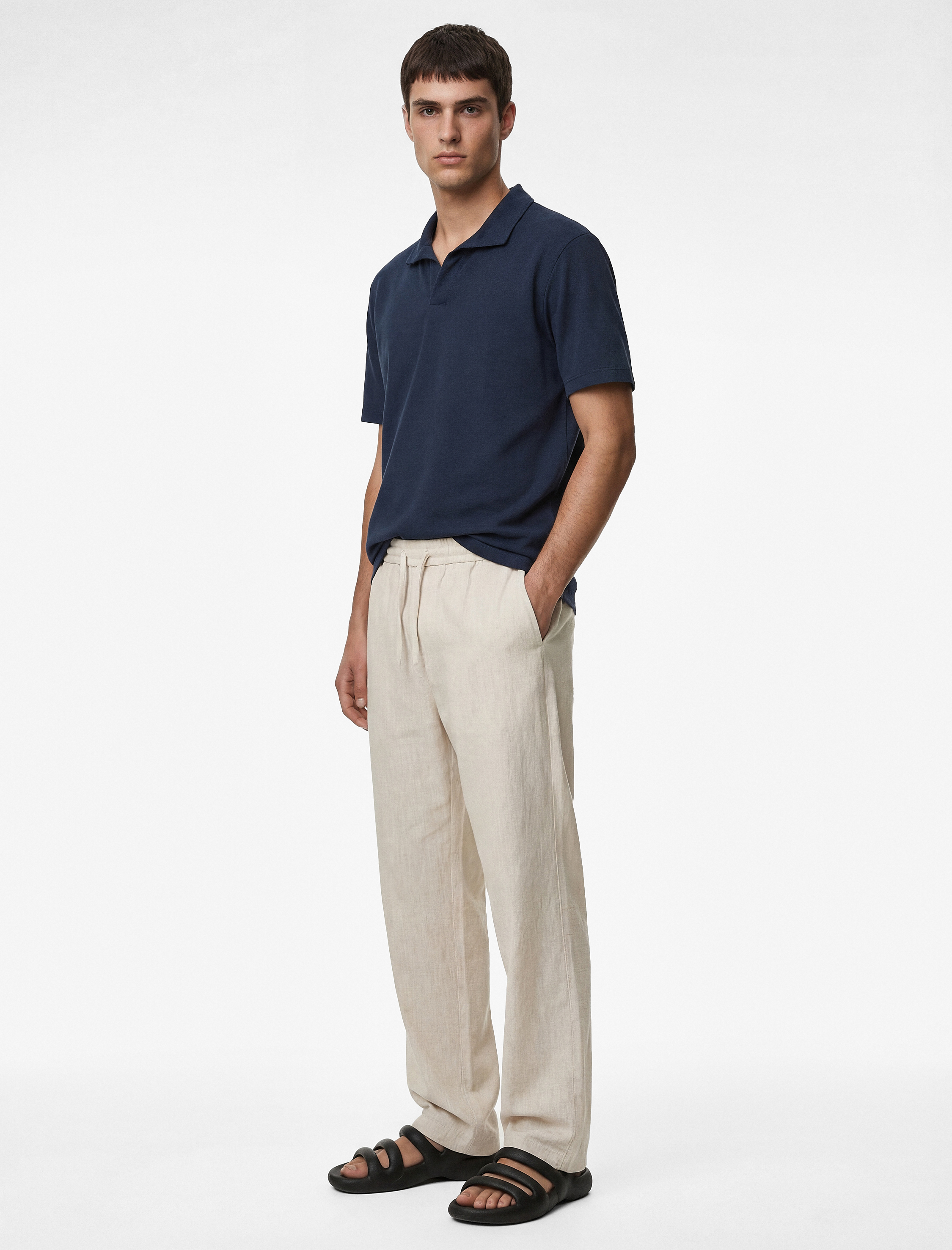   Regular Fit Pamuklu Pike Kumaş Kısa Kollu Polo Yaka Tişört