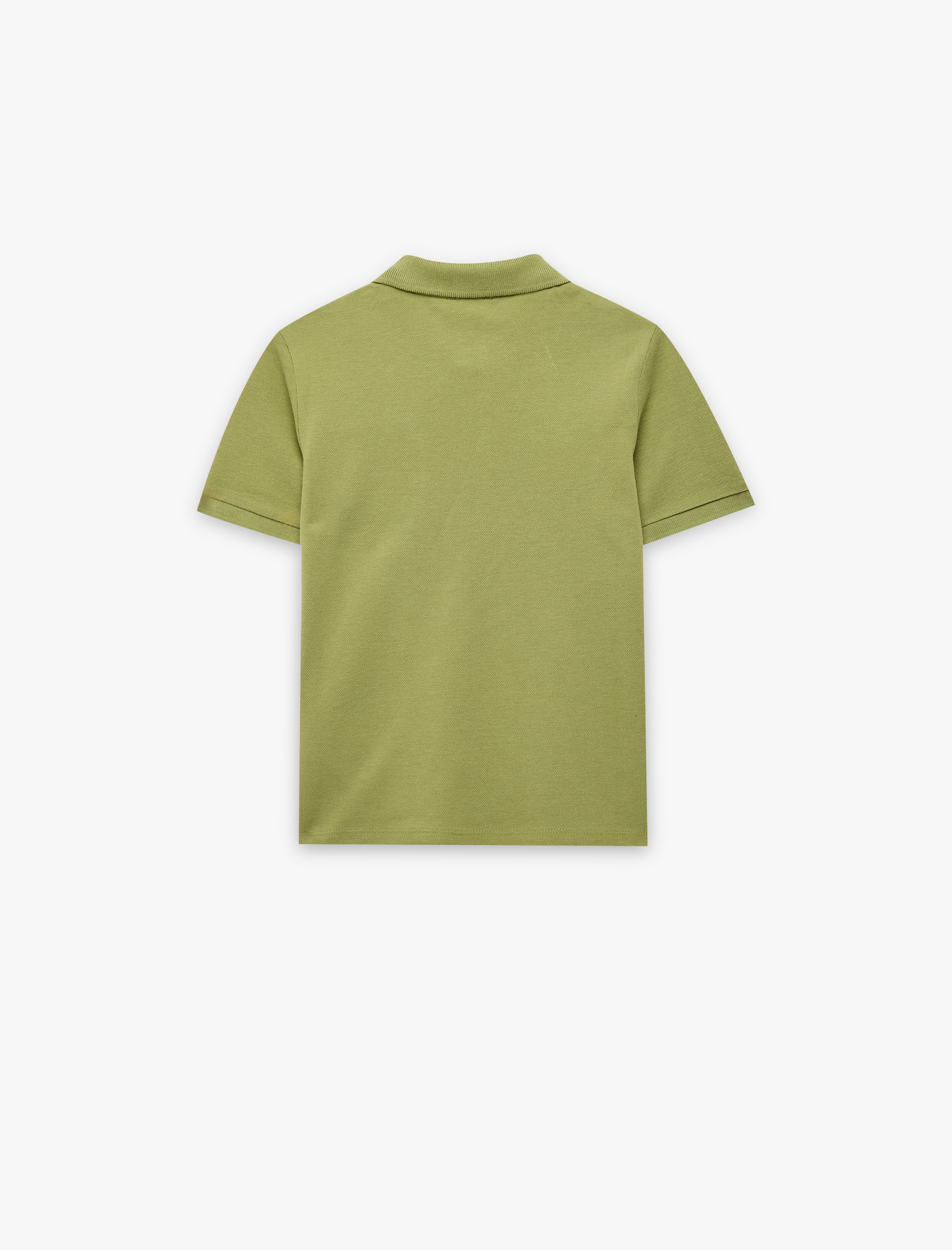  Erkek Çocuk Pamuklu Düğmeli Kısa Kollu Basic Polo Yaka Tişört