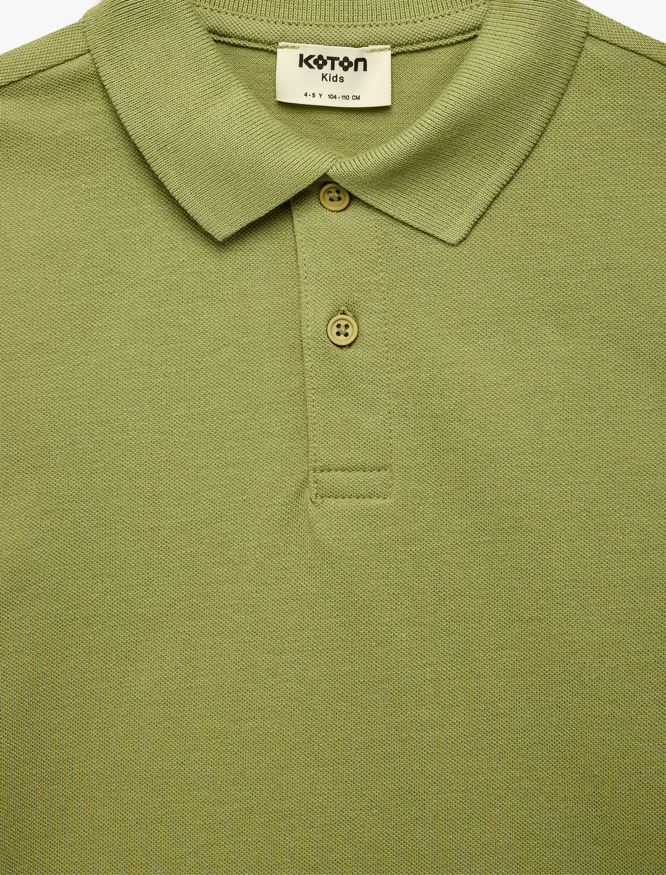  Erkek Çocuk Pamuklu Düğmeli Kısa Kollu Basic Polo Yaka Tişört