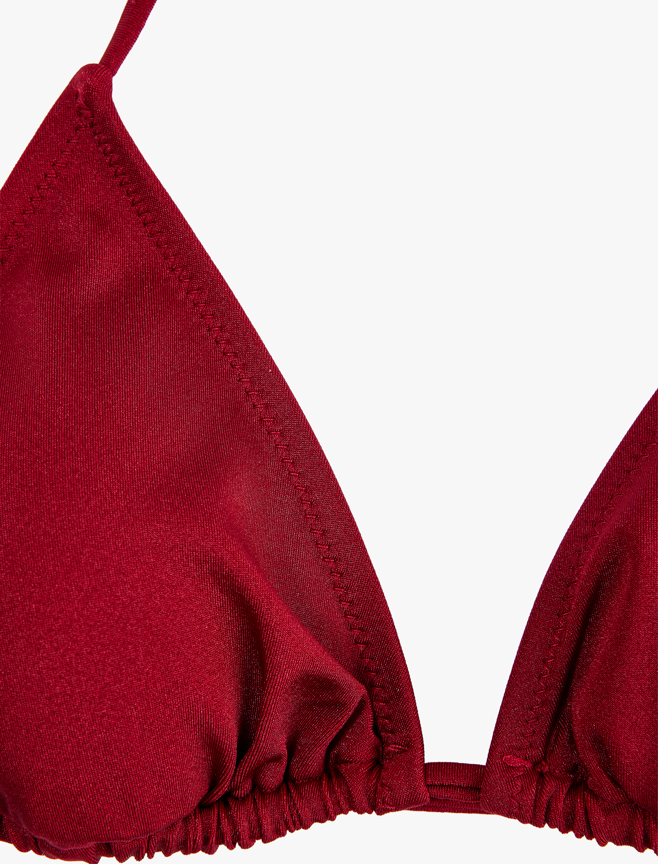   İpli Üçgen Bikini Üstü