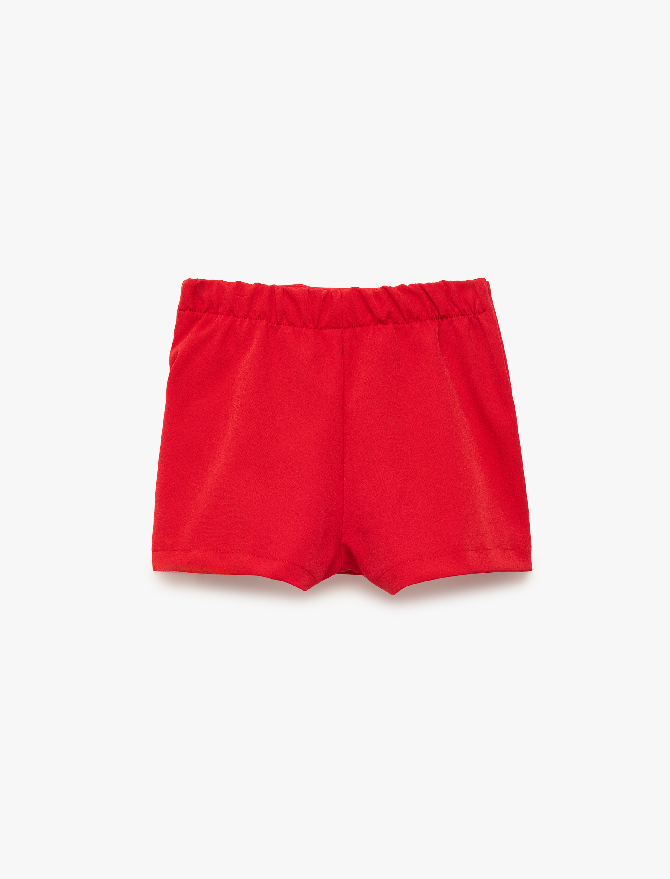  Kız Bebek Fiyonk Detaylı Pileli Şort Etek