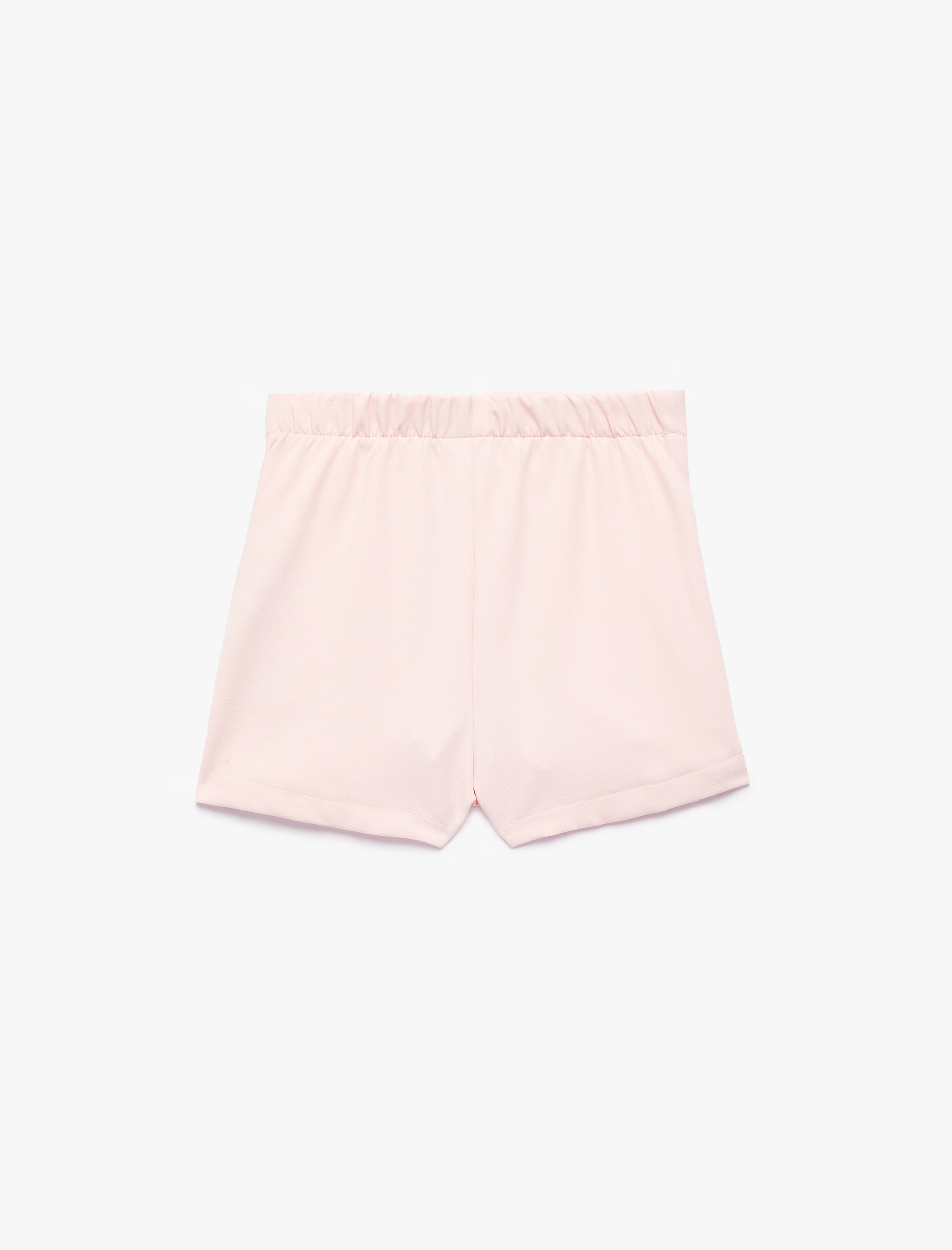  Kız Bebek Fiyonk Detaylı Pileli Şort Etek