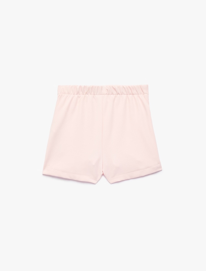 Kız Bebek Fiyonk Detaylı Pileli Şort Etek