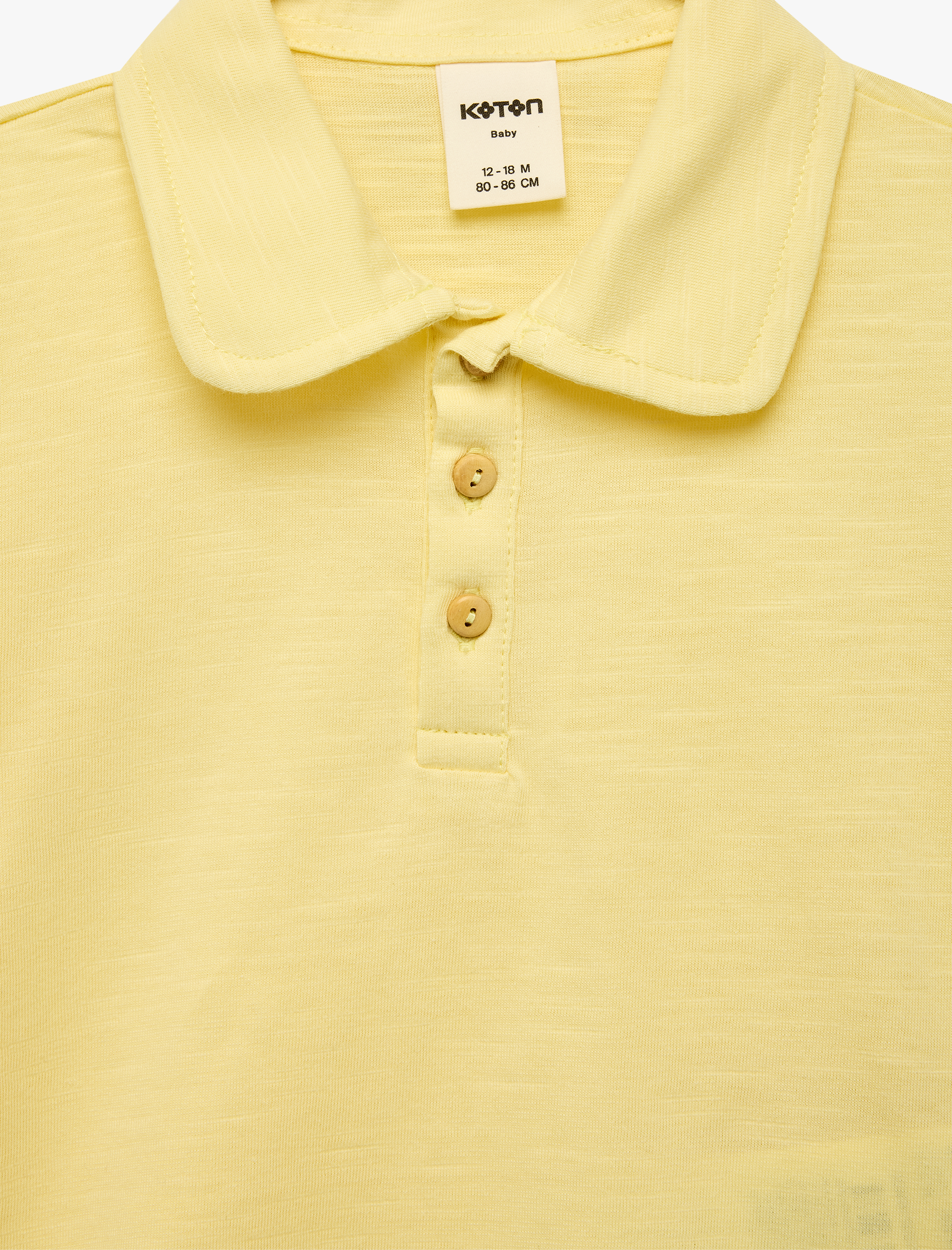  Erkek Bebek Pamuklu Düğmeli Kısa Kollu Polo Yaka Tişört