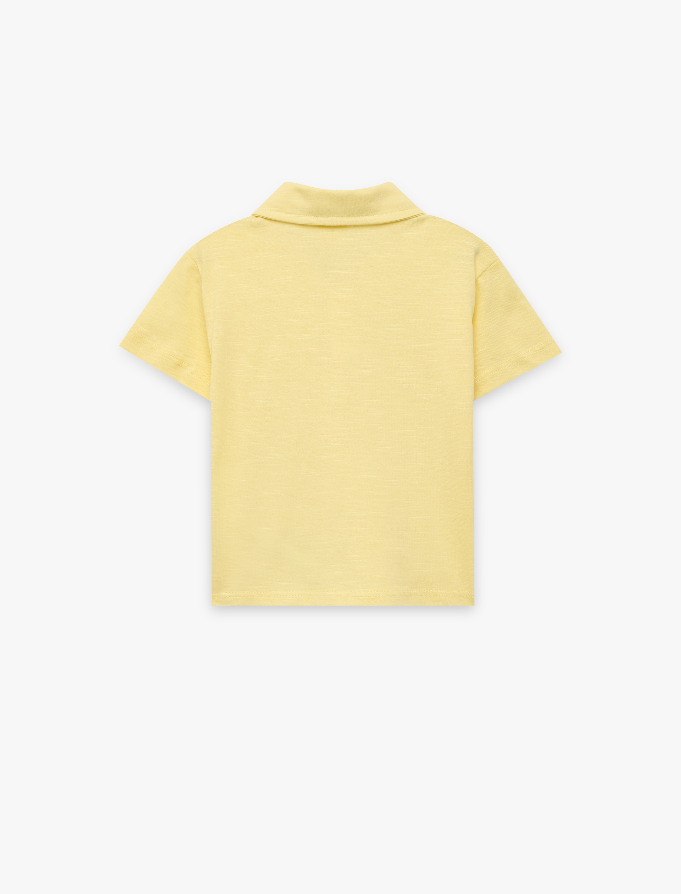  Erkek Bebek Pamuklu Düğmeli Kısa Kollu Polo Yaka Tişört