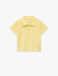 Pamuklu Düğmeli Kısa Kollu Polo Yaka Tişört