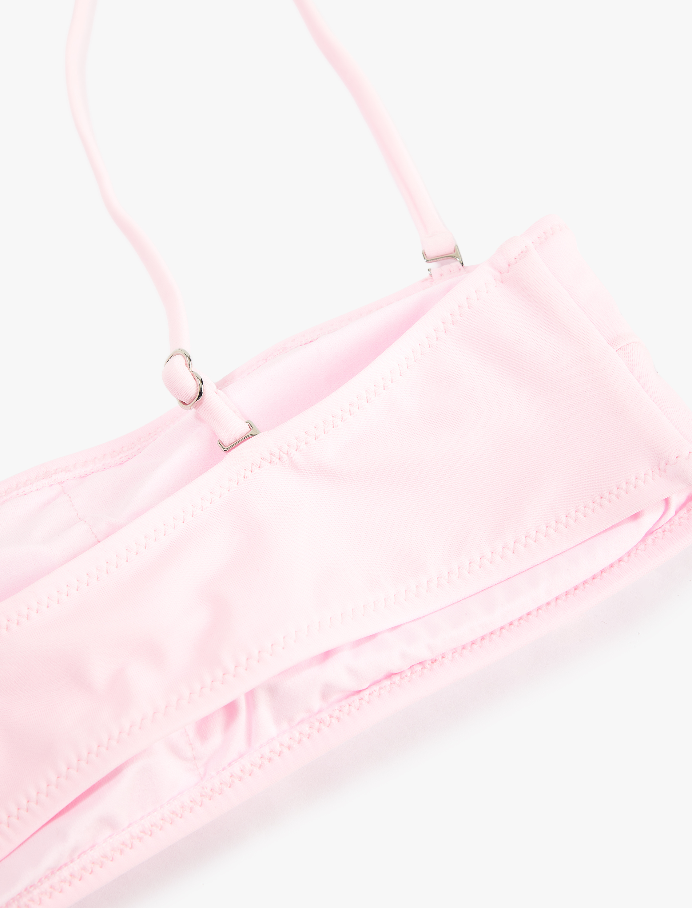   Çıkarılabilir Askı Detaylı Straplez Bandeau Bikini Üstü