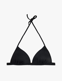 Boyundan Bağlamalı Üçgen Bikini Üstü
