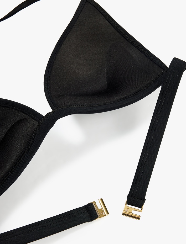  Boyundan Bağlamalı Üçgen Bikini Üstü