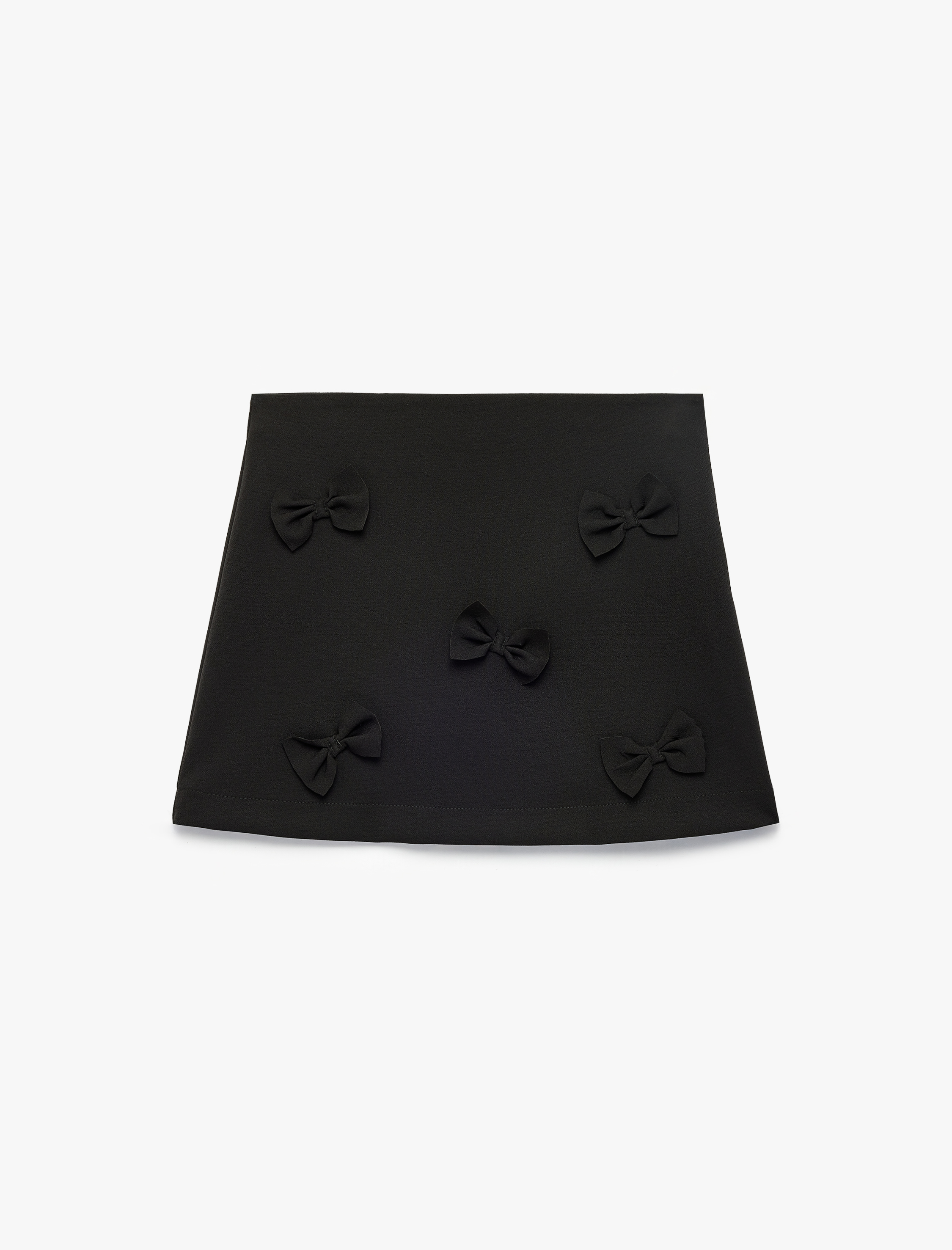  Kız Çocuk A Kesim Diz Üstü Fiyonklu Etek