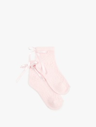 Pamuklu Fiyonk Detaylı Çorap