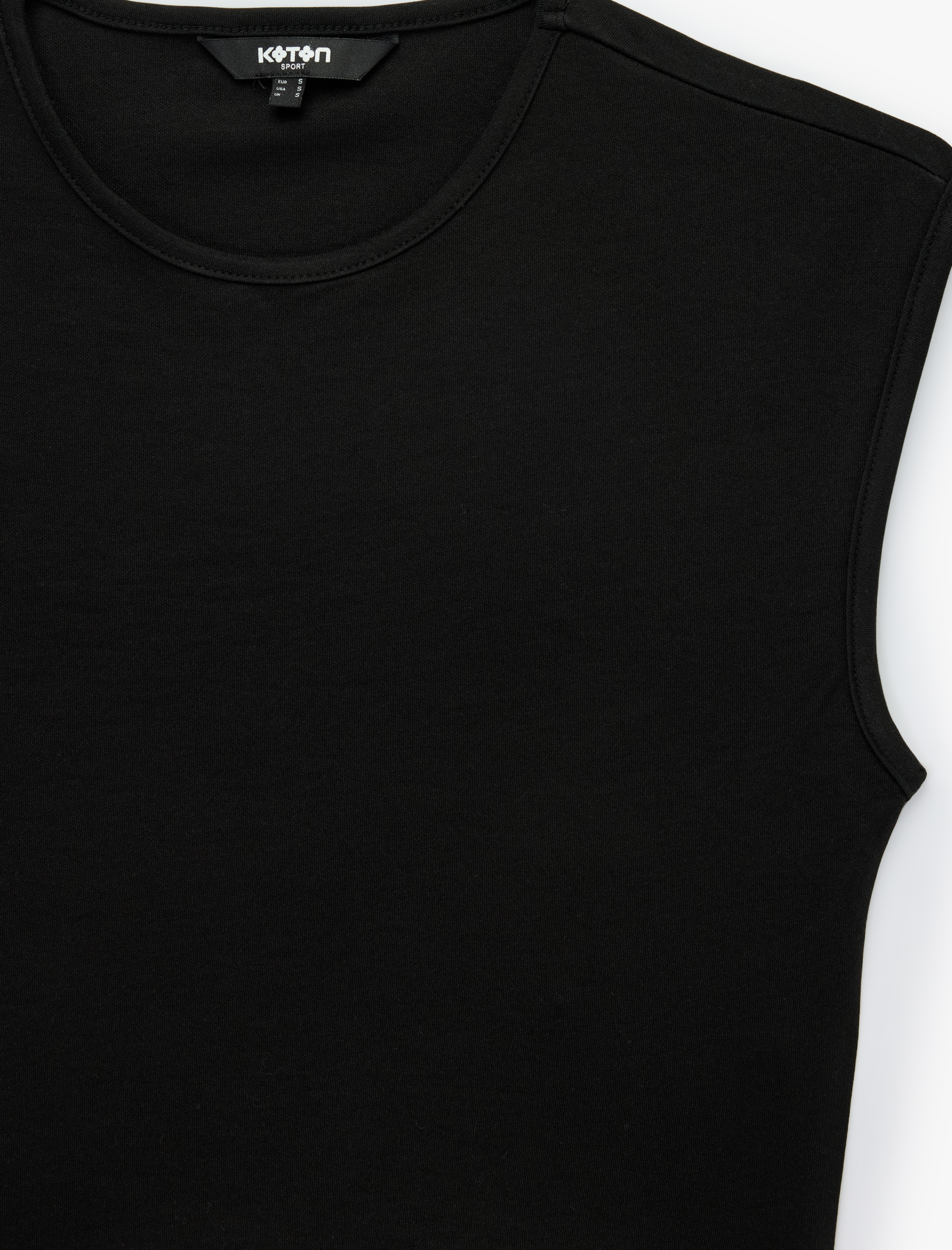   Modal Karışımlı Kolsuz Bisiklet Yaka Spor Tişört