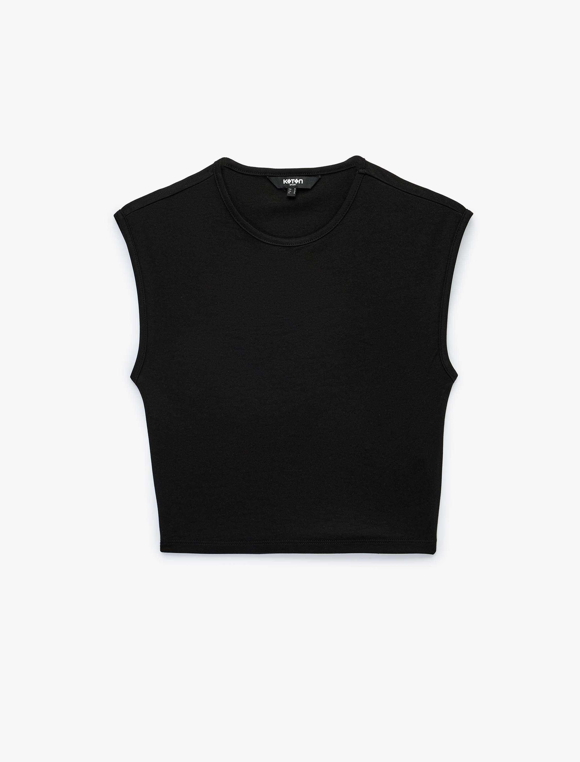   Modal Karışımlı Kolsuz Bisiklet Yaka Spor Tişört