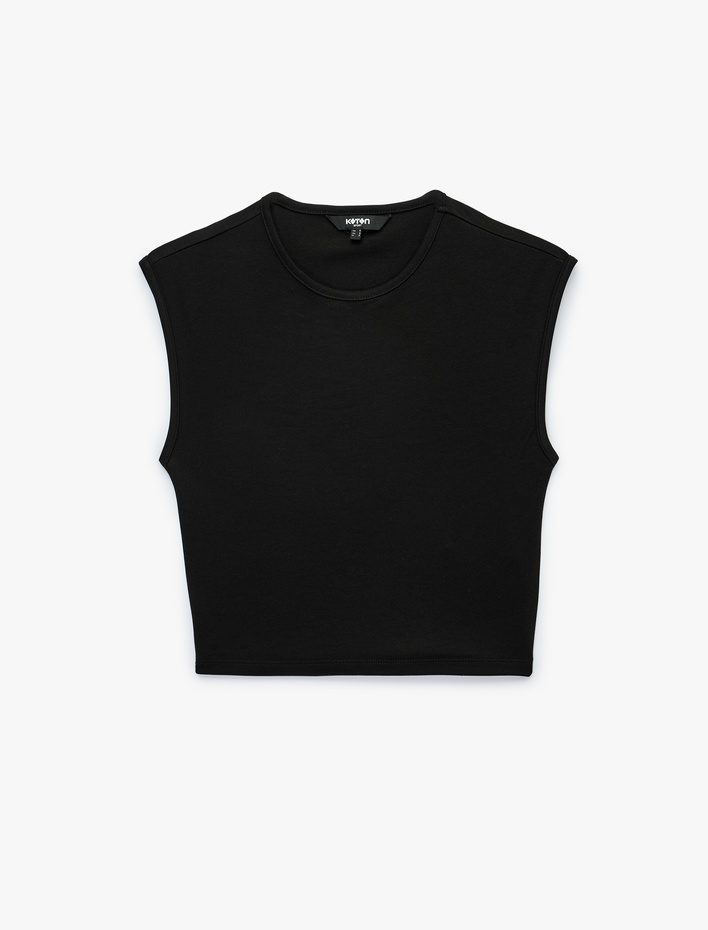  Modal Karışımlı Kolsuz Bisiklet Yaka Spor Tişört