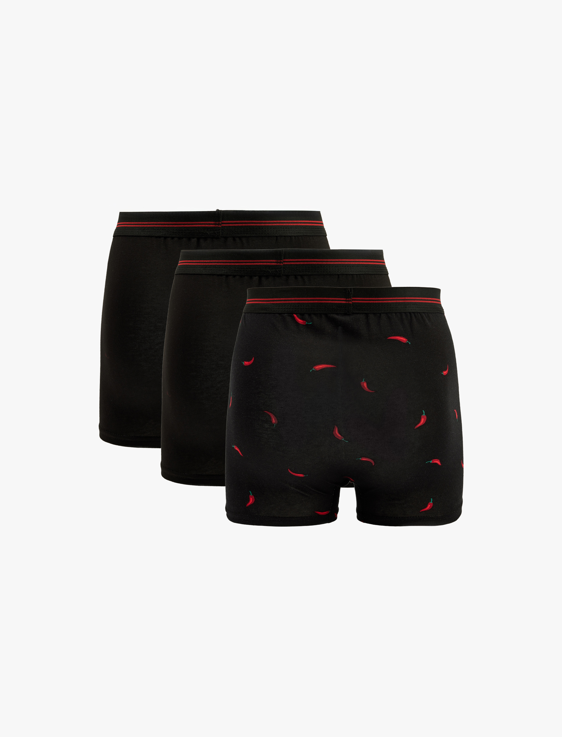   Pamuklu Desenli 3'lü Boxer Seti