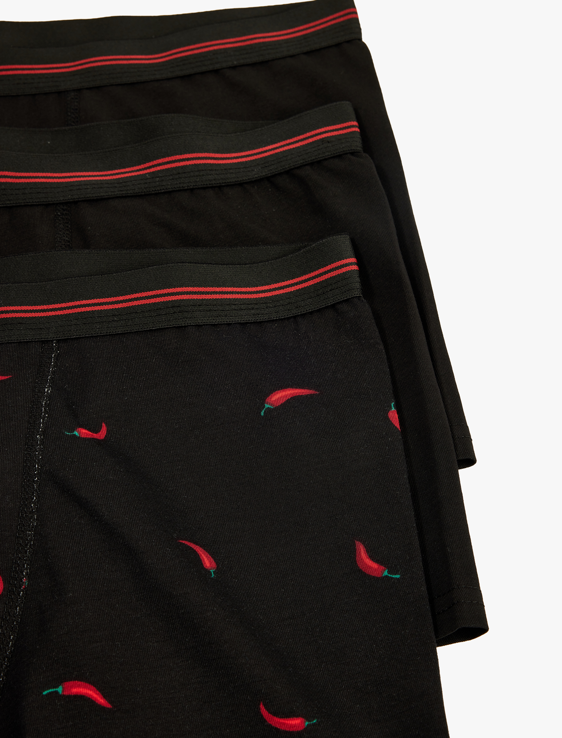   Pamuklu Desenli 3'lü Boxer Seti