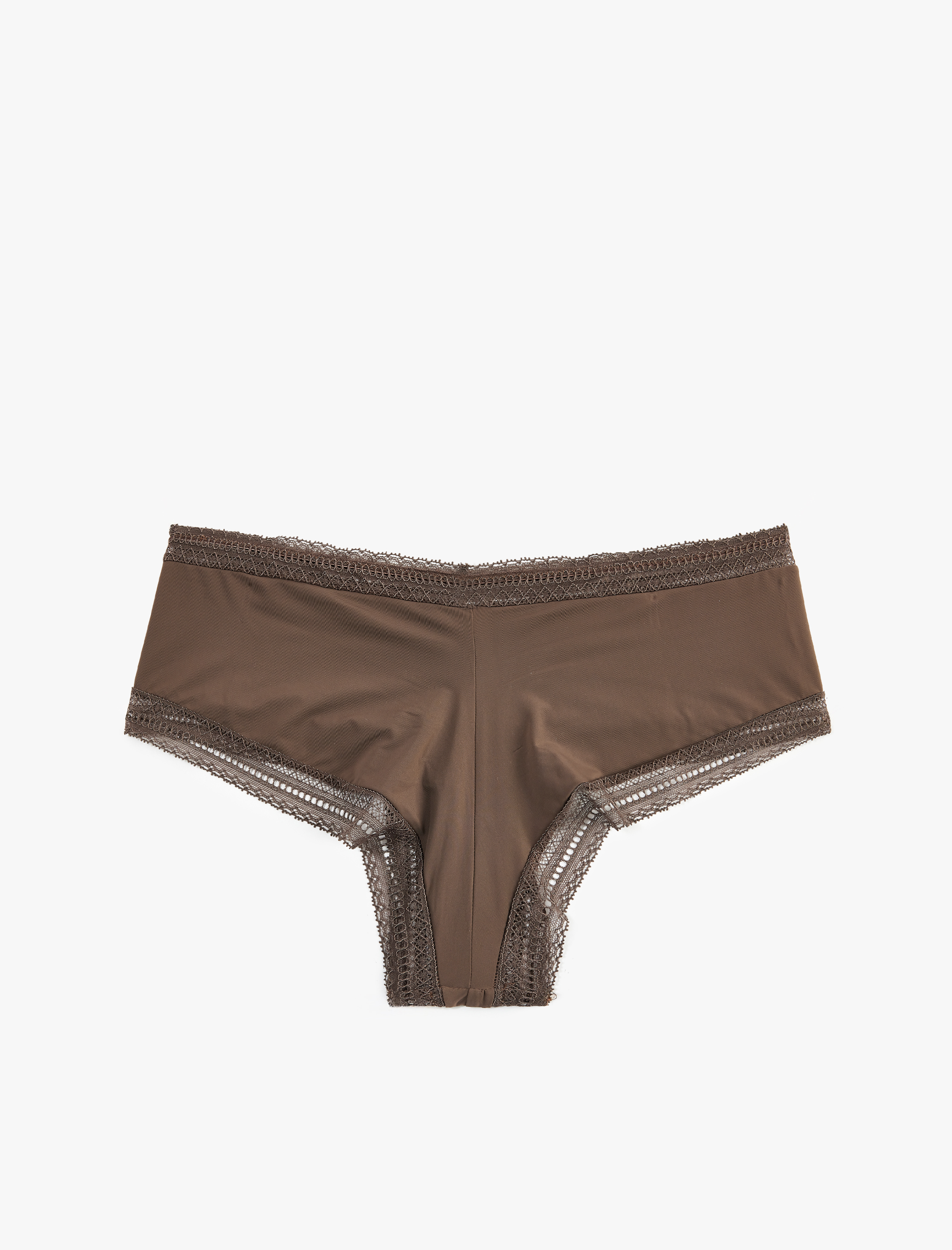   Dantel Detaylı Yüksek Bel Hipster Külot