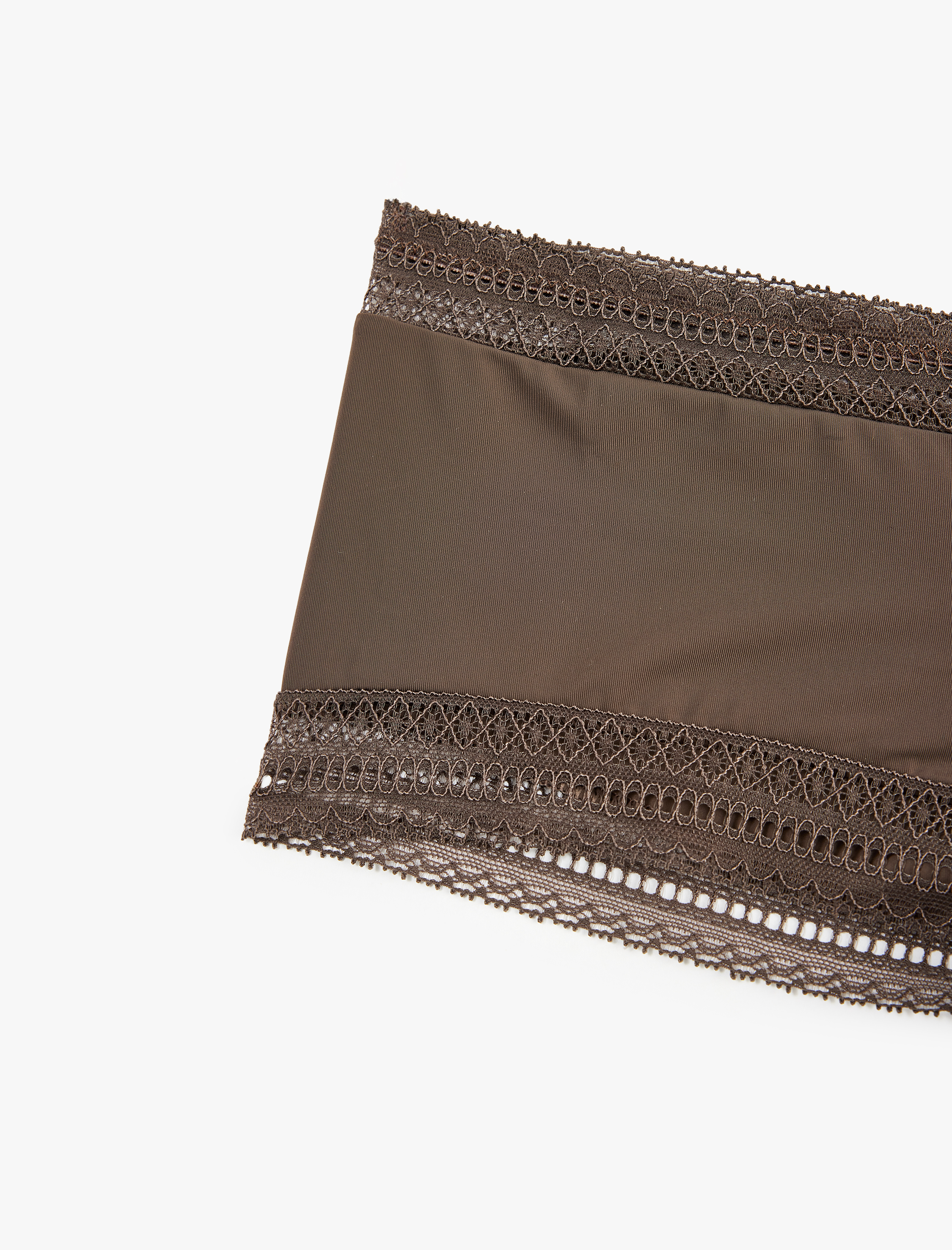   Dantel Detaylı Yüksek Bel Hipster Külot