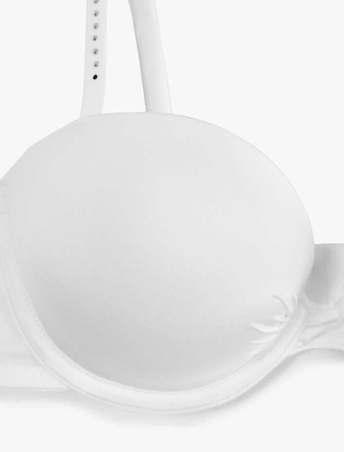  Regular Fit Taş Detaylı Destekli Ekstra Dolgulu Maximizer Sütyen