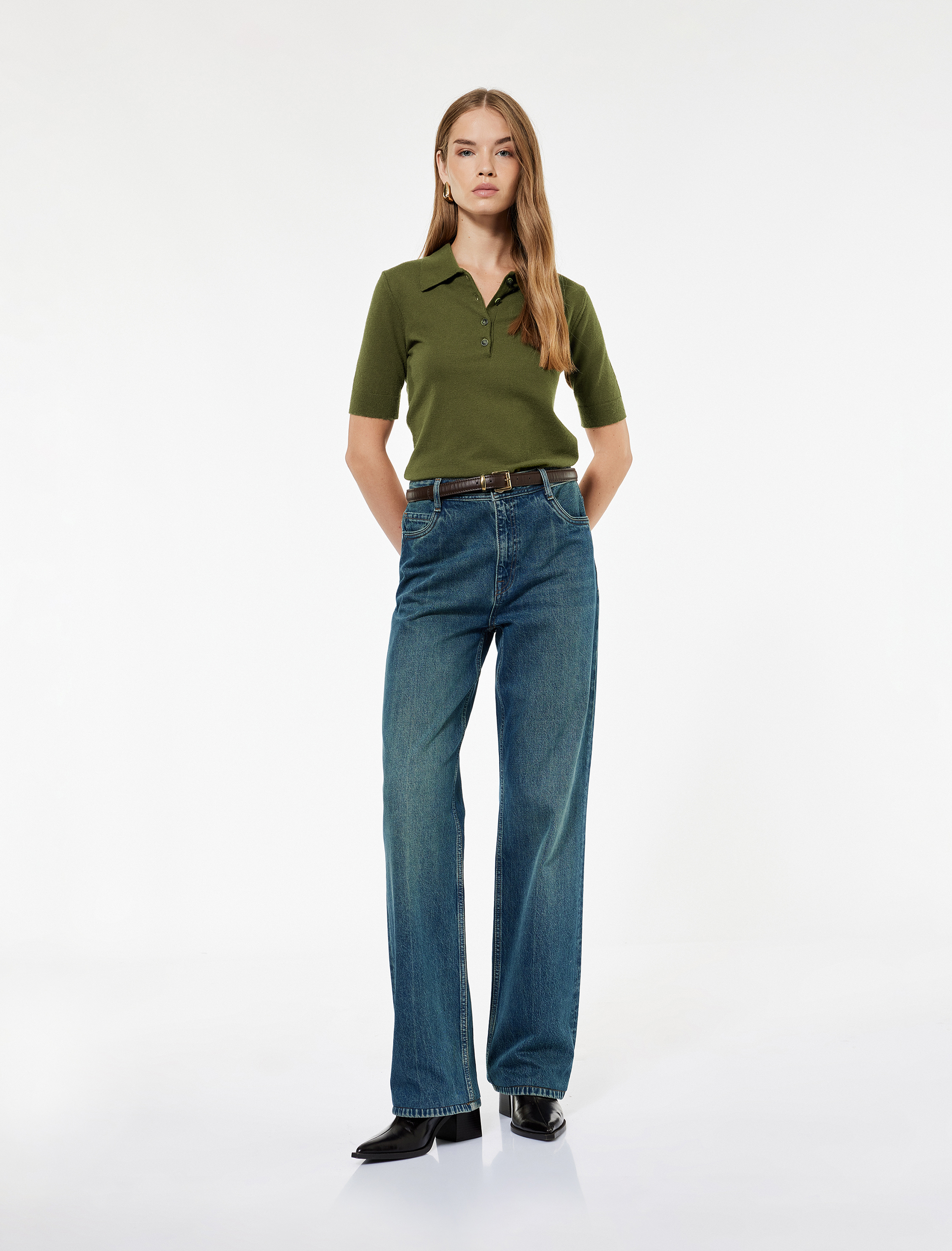   Koton X Sima Tarkan - Regular Fit Polo Yaka Triko Kazak