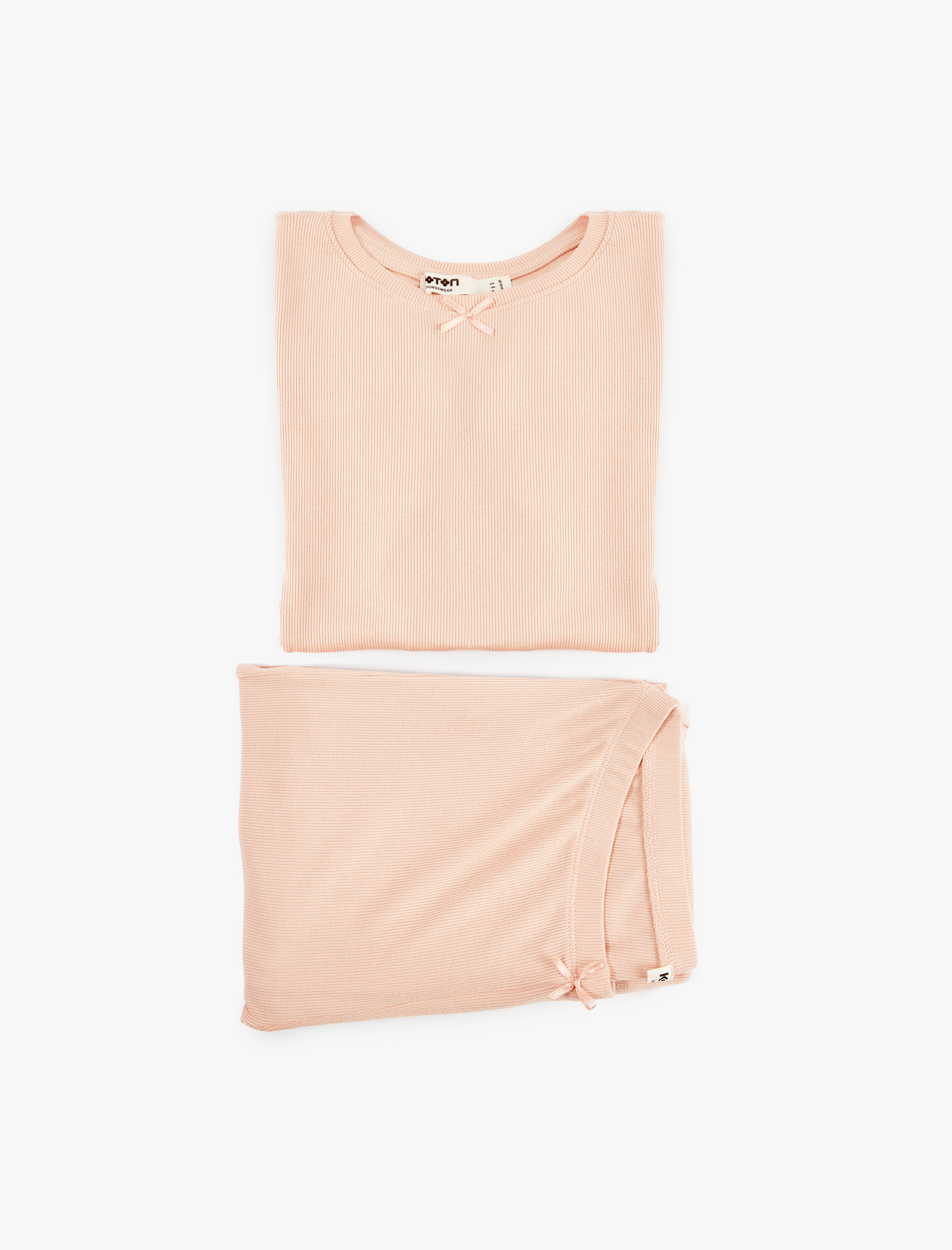   Bisiklet Yaka Kısa Kollu Pijama Takımı