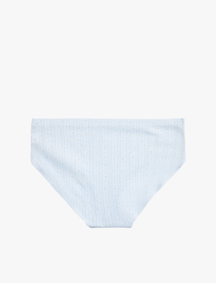  Rahat Kalıp Pamuklu Çiçekli Brief Külot