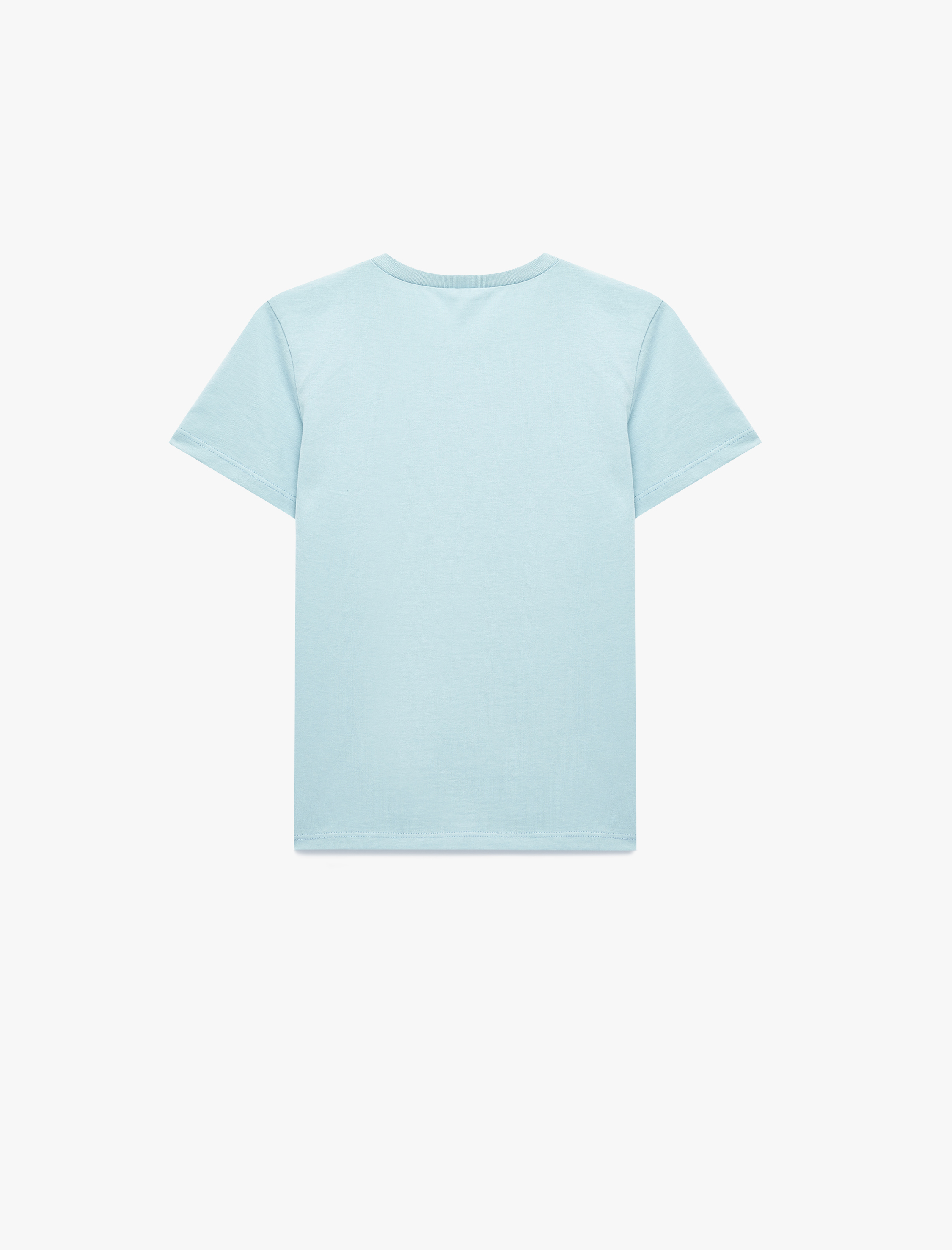  Erkek Çocuk Dinozor Baskılı Kısa Kollu Bisiklet Yaka Pamuklu Tişört